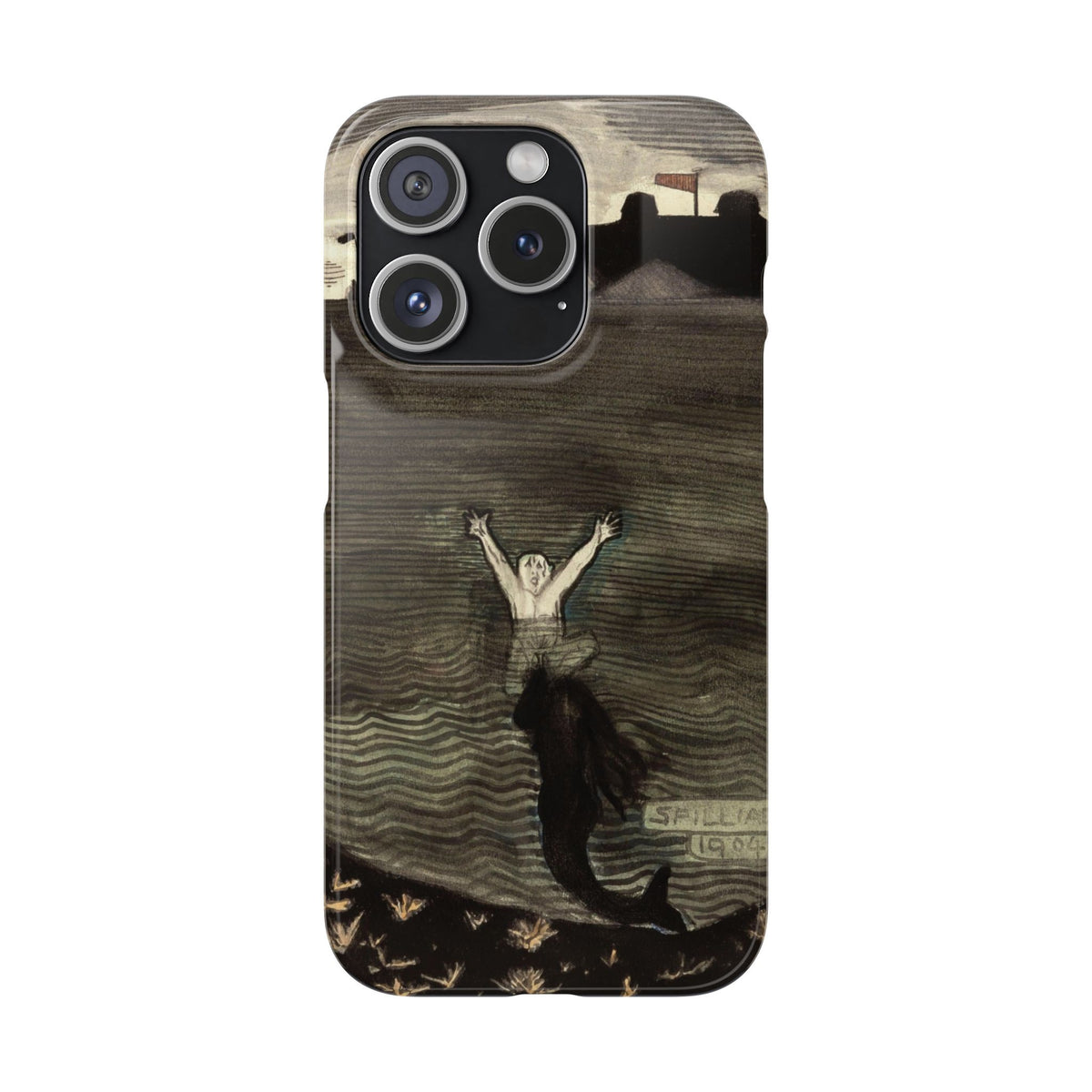 The Call of the Mermaid The Drowning by Leon Spilliaert - iPhone Slim Case