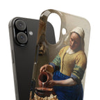 The Milkmaid by Johannes Vermeer - iPhone Slim Case