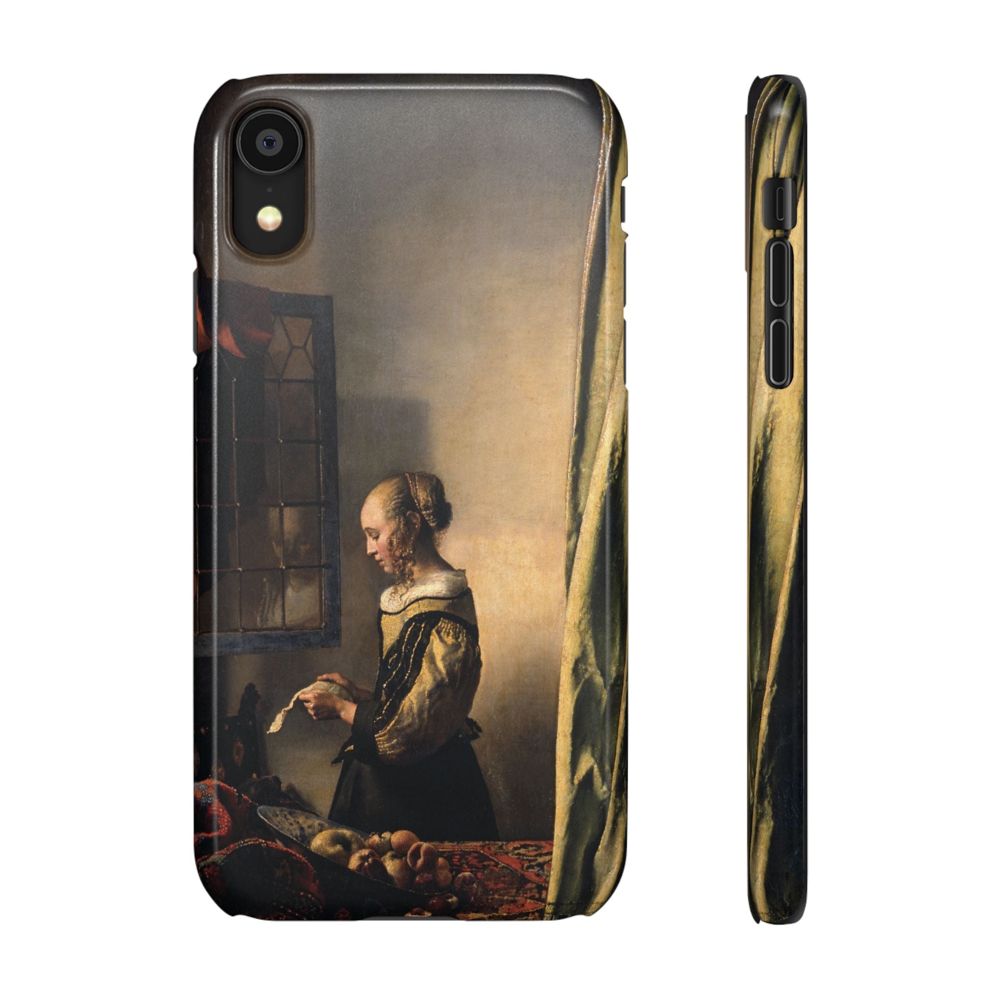 Girl Reading a Letter by an Open Window by Johannes Vermeer - iPhone Slim Case