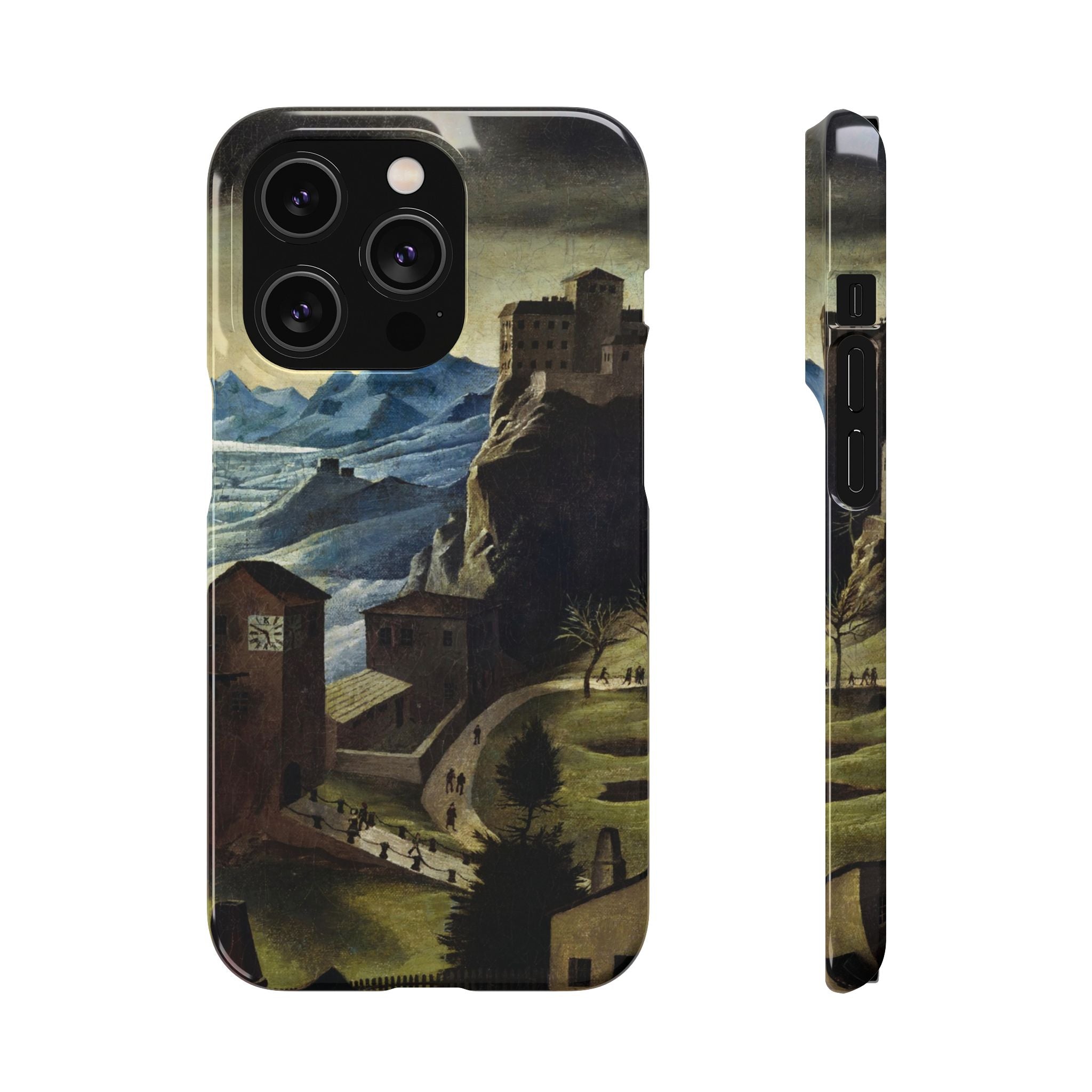 Landschaft mit Burg by Franz Sedlacek - iPhone Slim Case