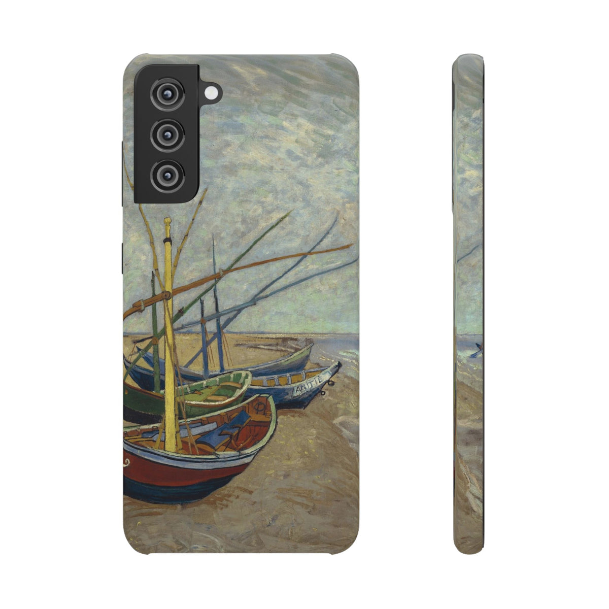 Fishing Boats on the Beach by Vincent van Gogh - Samsung Slim Case