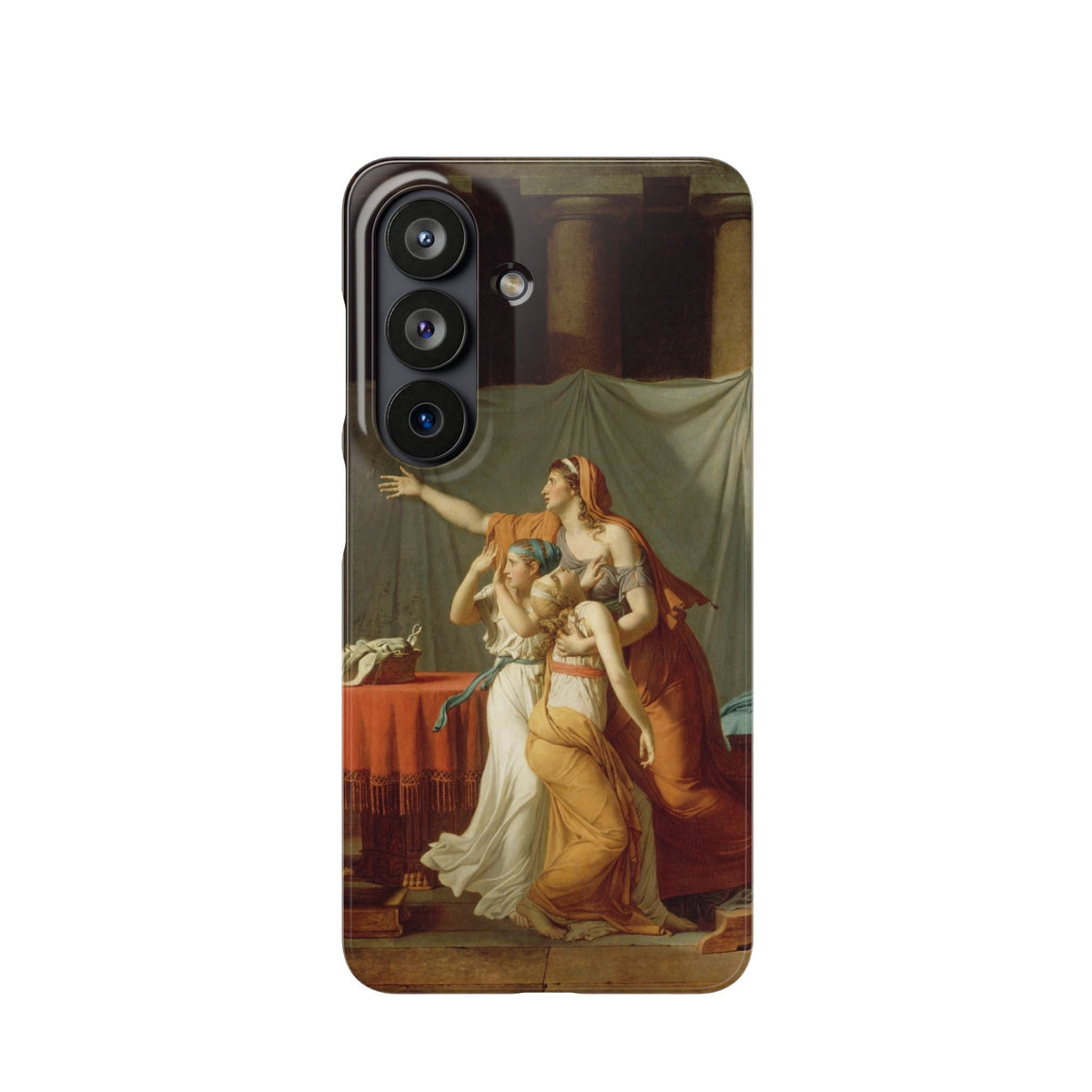 The Lictors Bring to Brutus the Bodies of His Sons II by Jacques-Louis David - Samsung Slim Case