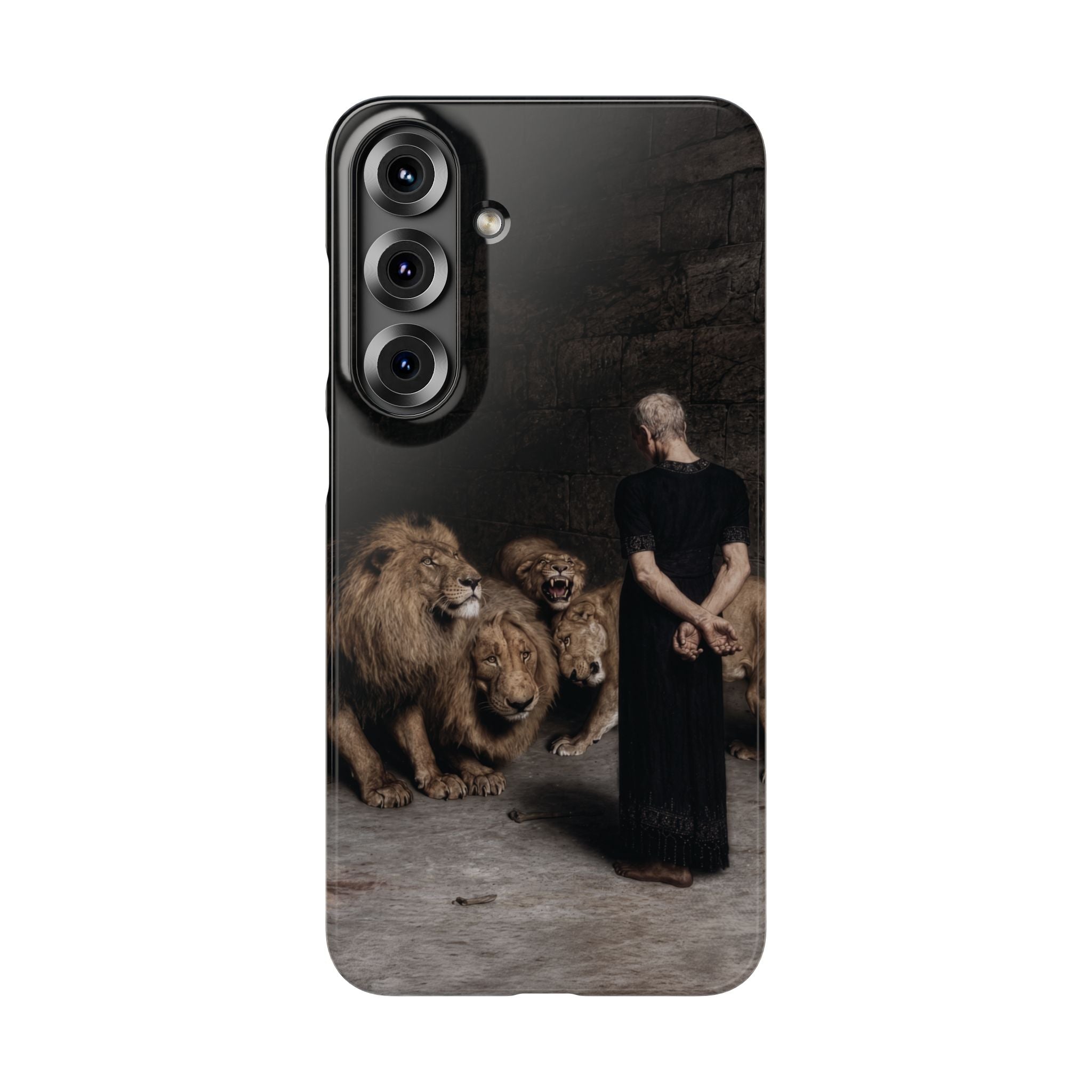 Daniel in the Lion's Den by Briton Riviere - Samsung Slim Case