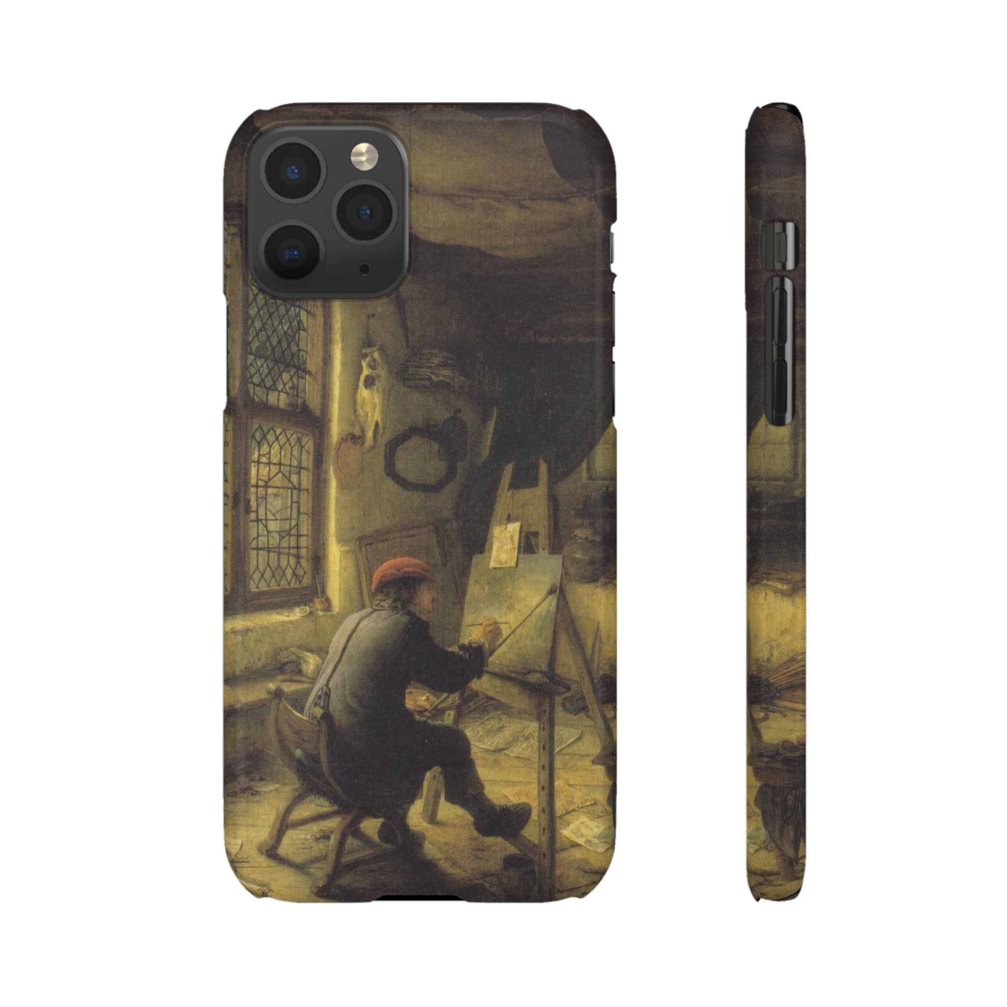 The Painter in His Workshop by Adriaen van Ostade - iPhone Slim Case