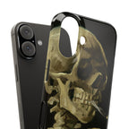 Skeleton with Cigarette by Van Gogh - iPhone Slim Case