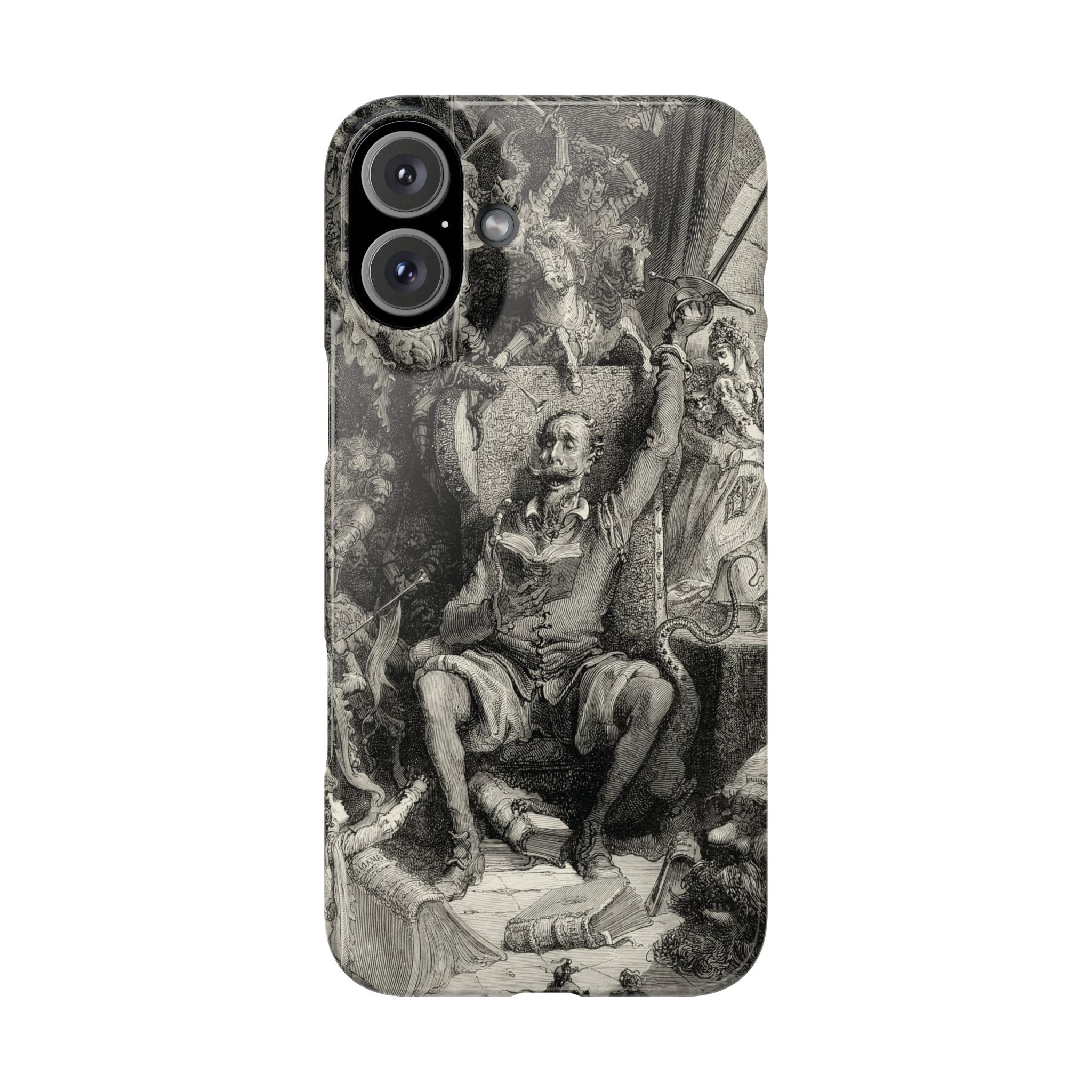 Don Quixote and His Visions by Gustave Doré - iPhone Slim Case