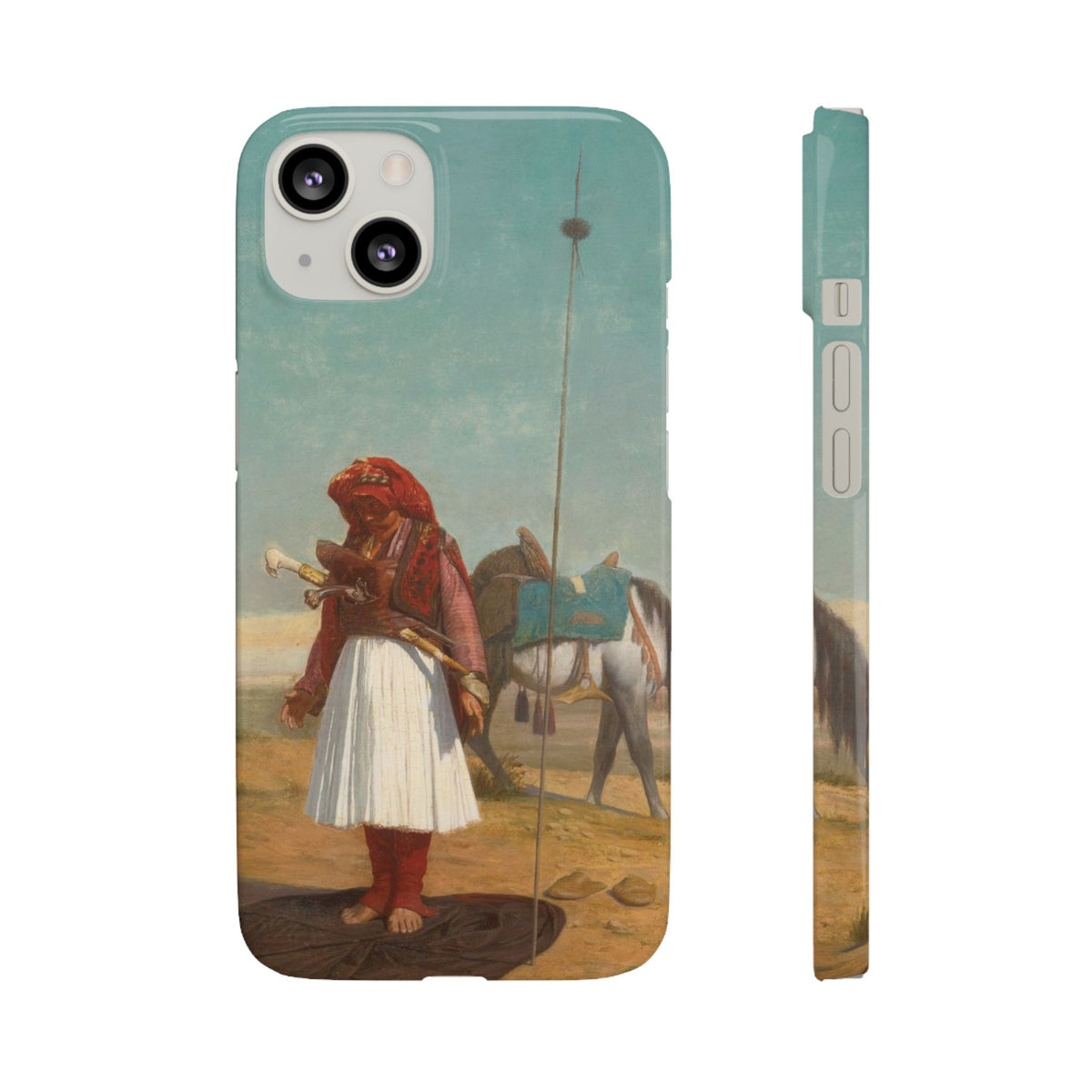 Prayer in the Desert by Jean-Leon Gerome - iPhone Slim Case