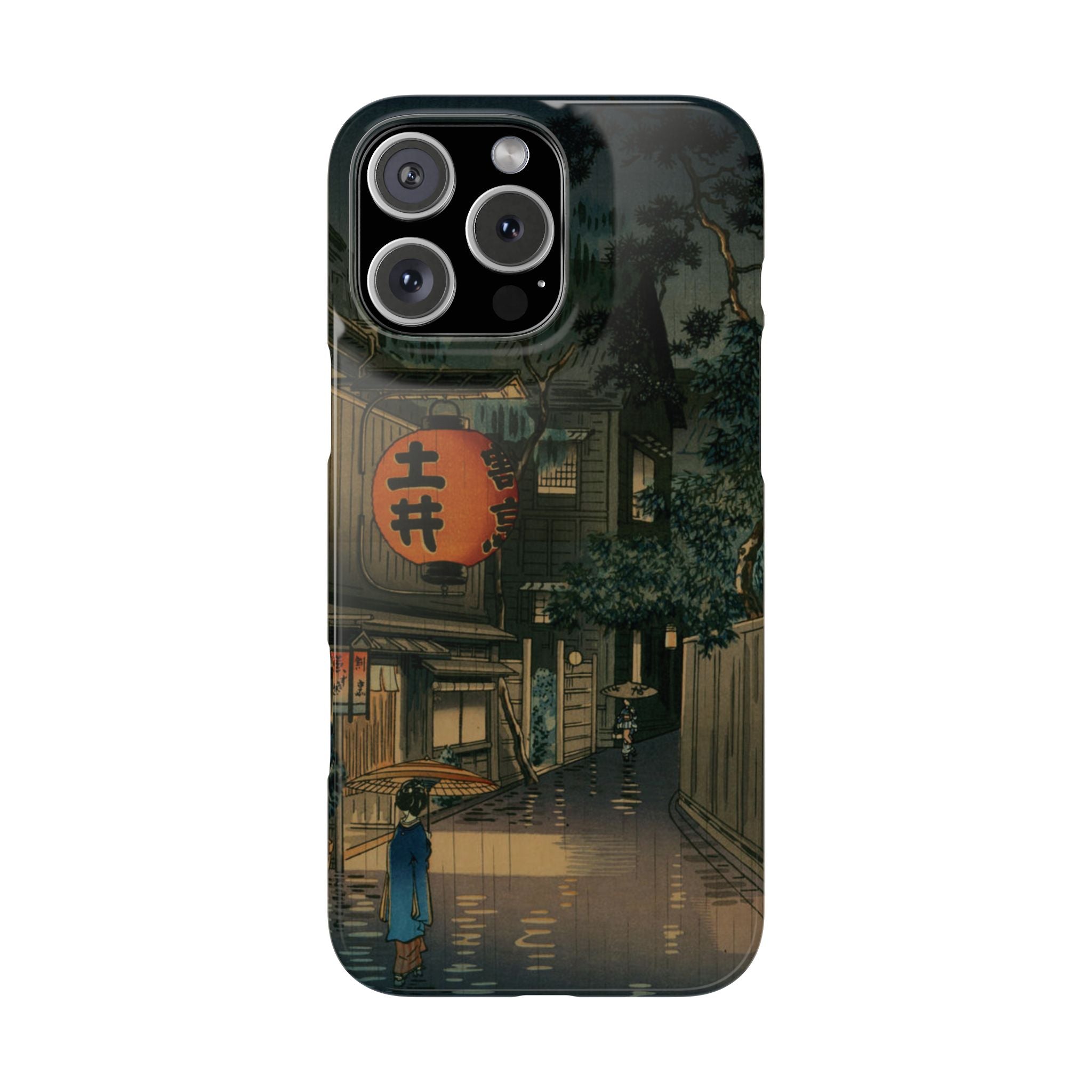Evening at Ushigome by Tsuchiya Koitsu - iPhone Slim Case