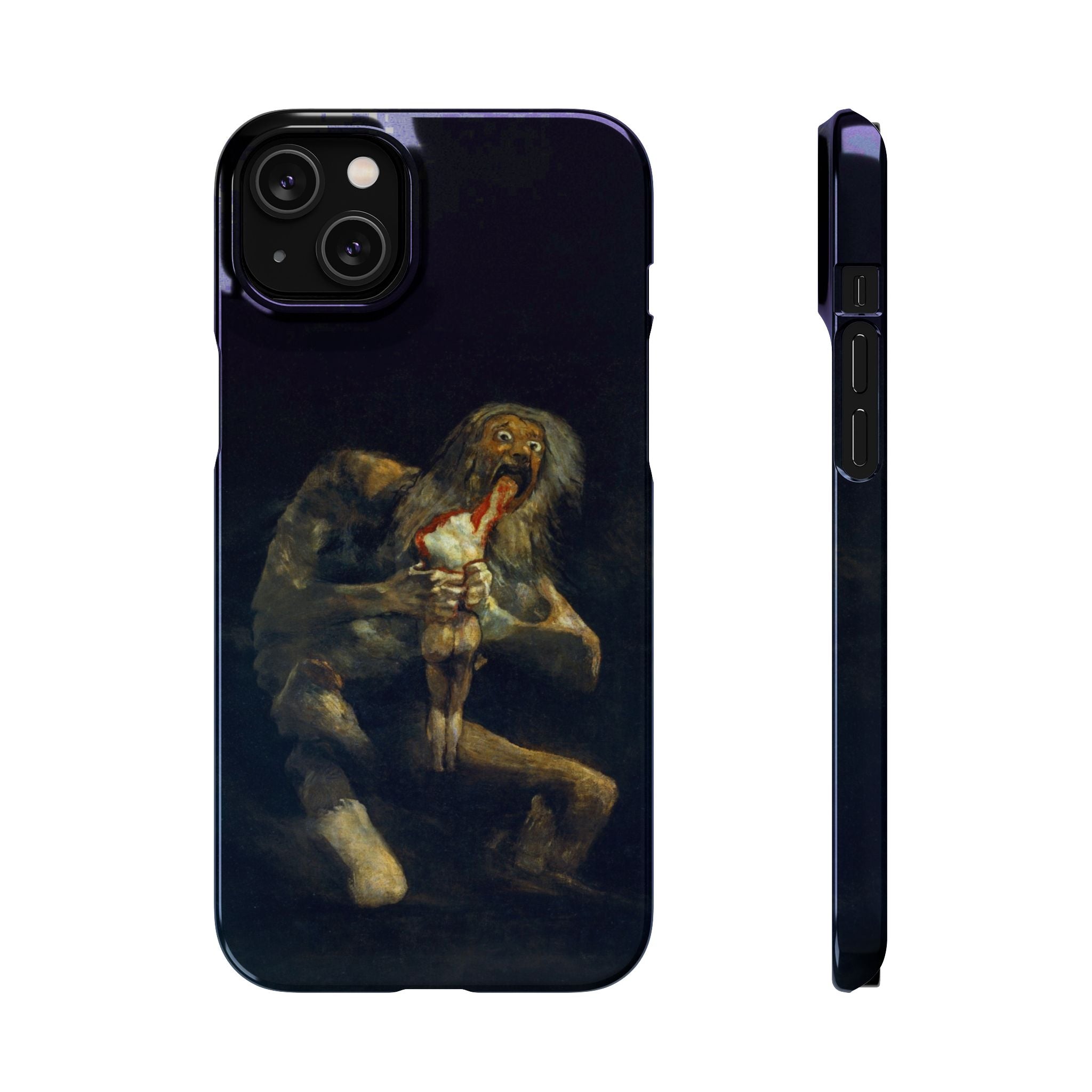 Saturn Devouring His Son by Goya - iPhone Slim Case