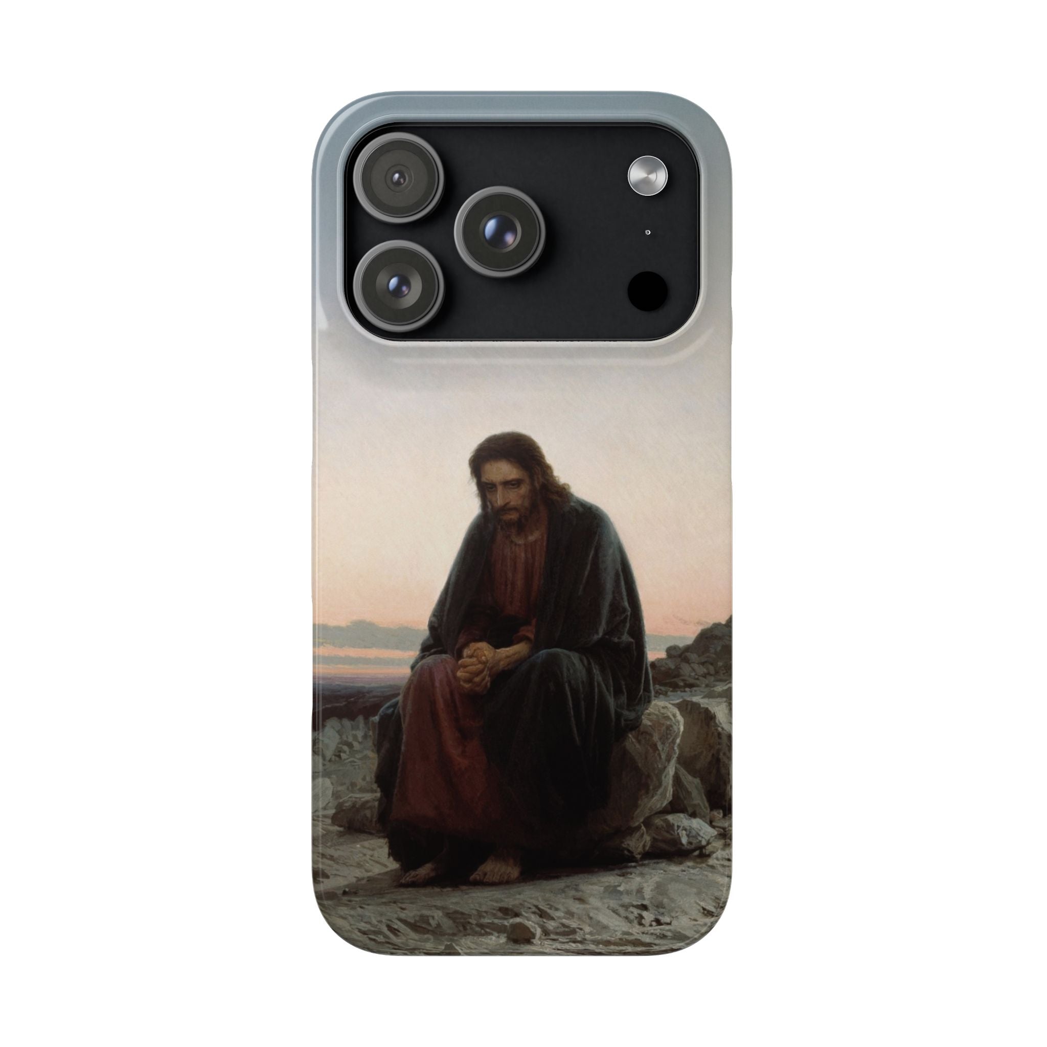 Christ in the Desert by Ivan Kramskoy - iPhone Slim Case