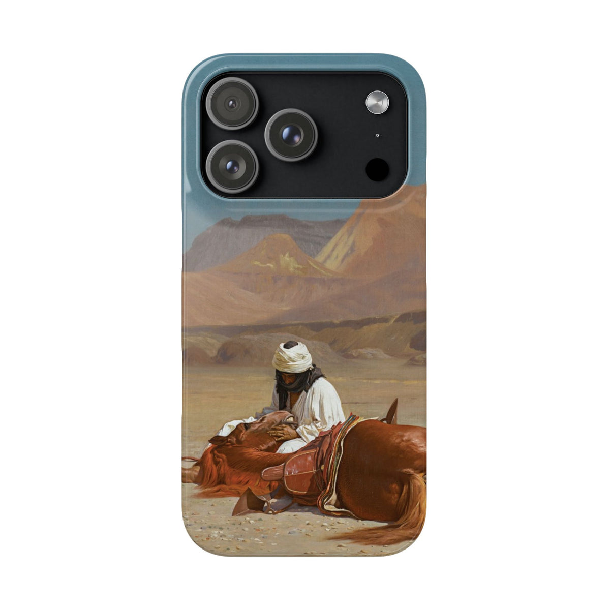 Rider and his Steed in the Desert by Jean-Leon Gerome - iPhone Slim Case