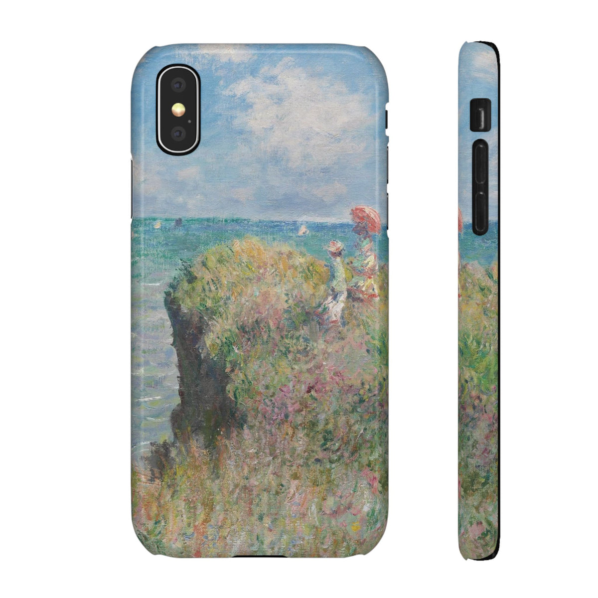 Cliff Walk at Pourville by Claude Monet - iPhone Slim Case