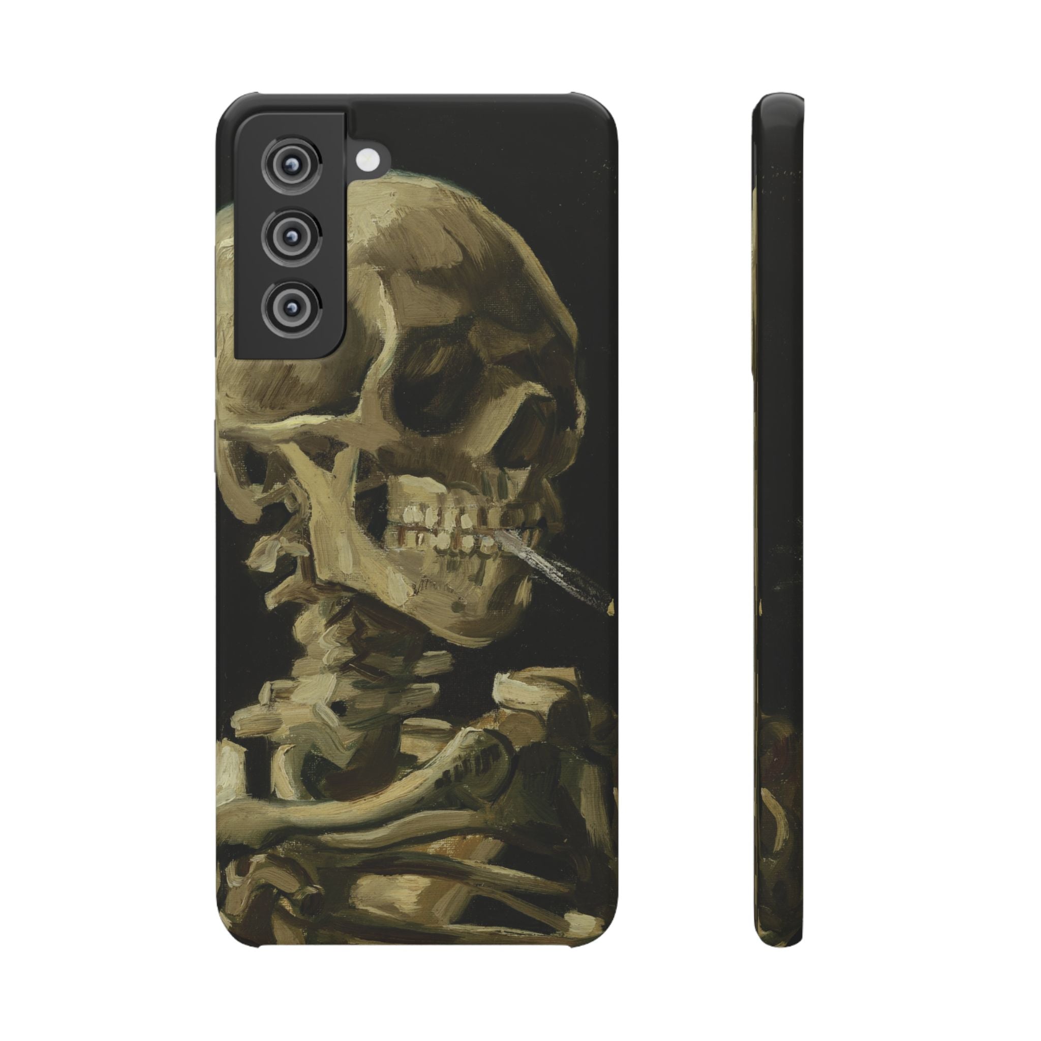 Head of a Skeleton with a Burning Cigarette by Vincent van Gogh - Samsung Slim Case
