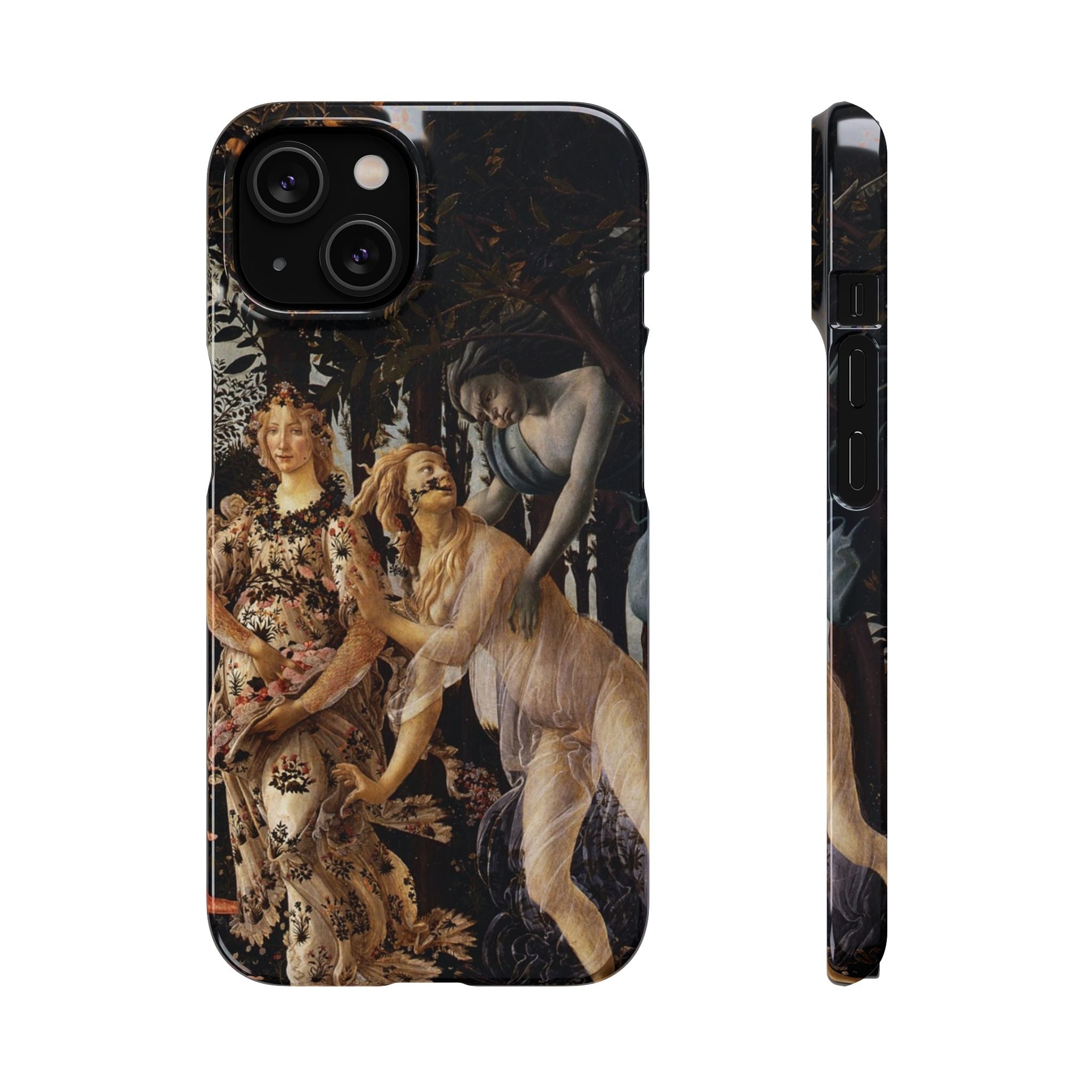 Flora and Zephyr from Primavera by Sandro Botticelli - iPhone Slim Case