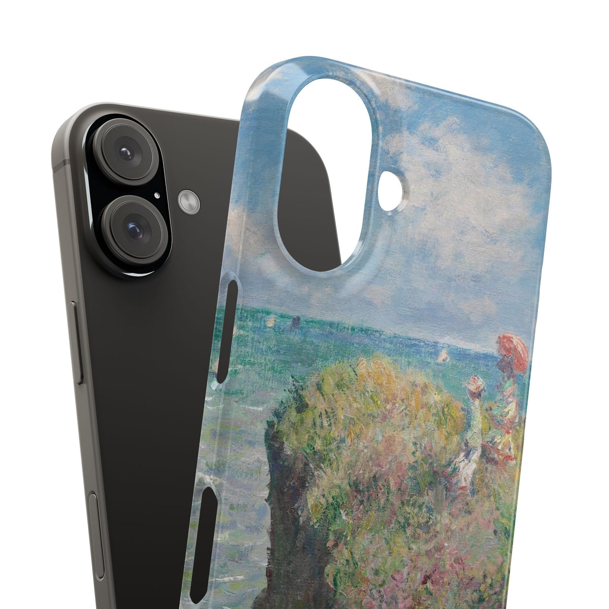 Cliff Walk at Pourville by Claude Monet - iPhone Slim Case