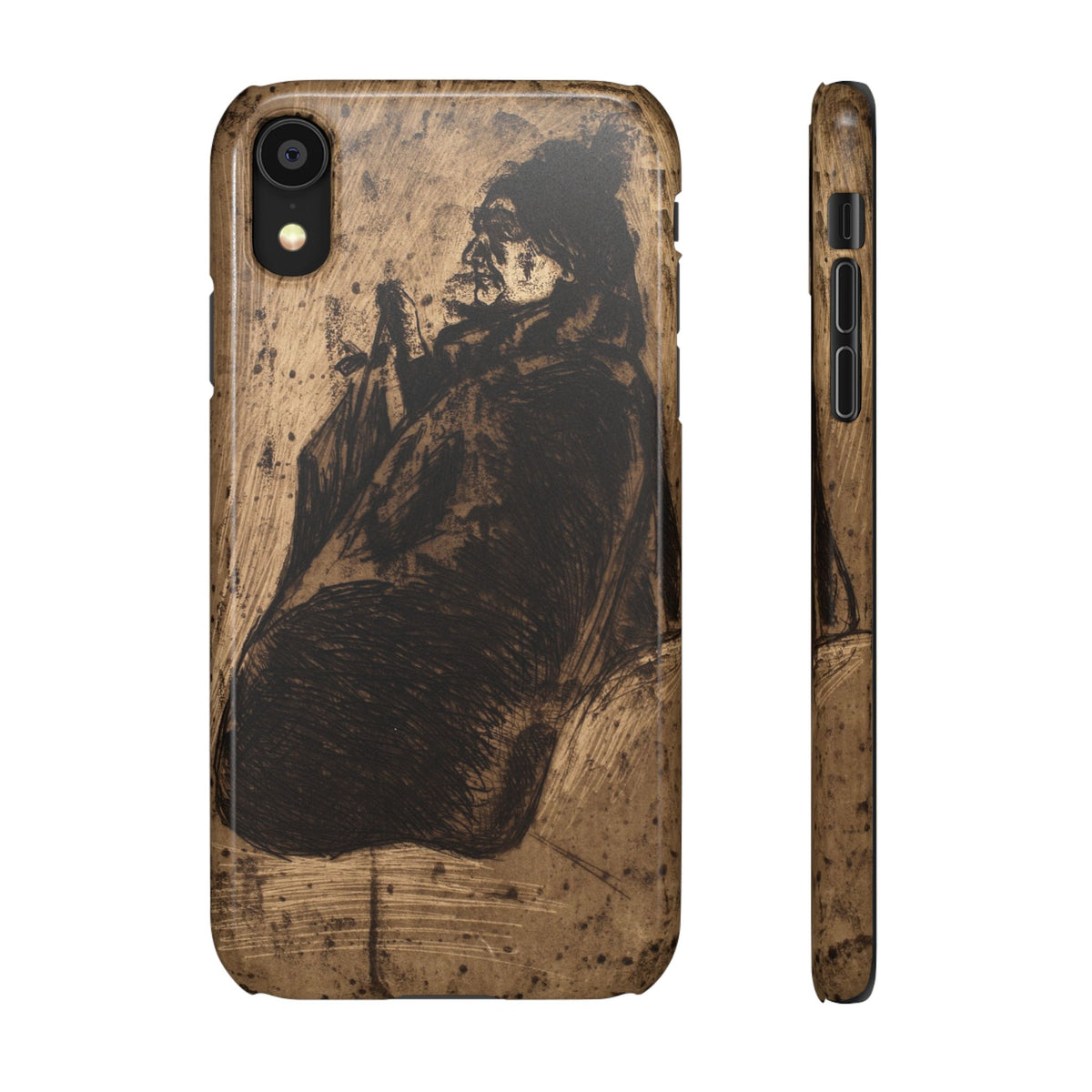 Old Woman by Edvard Munch - iPhone Slim Case