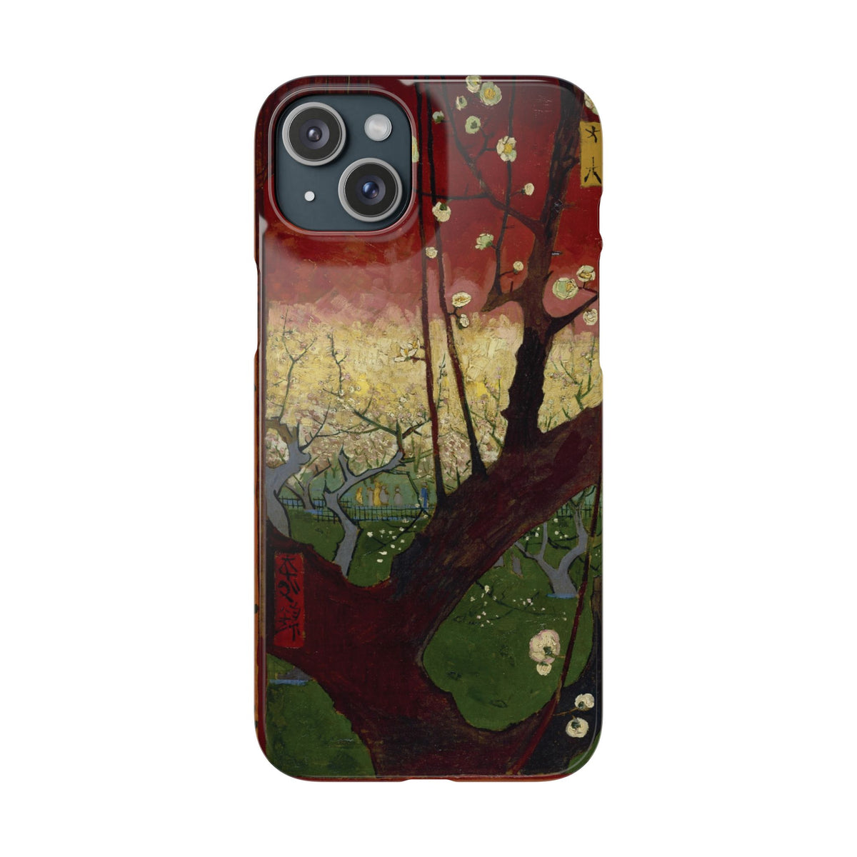 Flowering Plum Tree after Hiroshige by Vincent van Gogh - iPhone Slim Case
