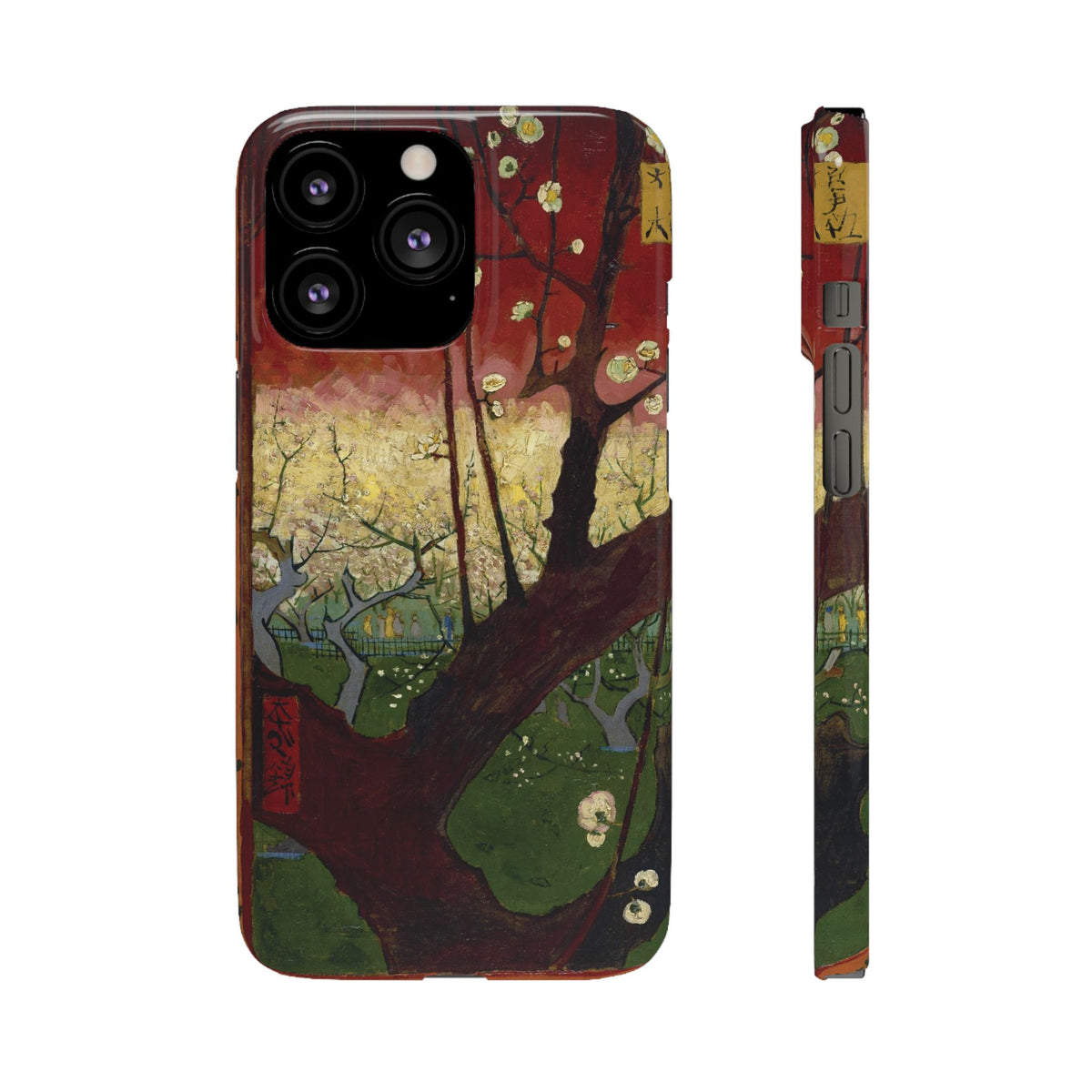 Flowering Plum Tree after Hiroshige by Vincent van Gogh - iPhone Slim Case