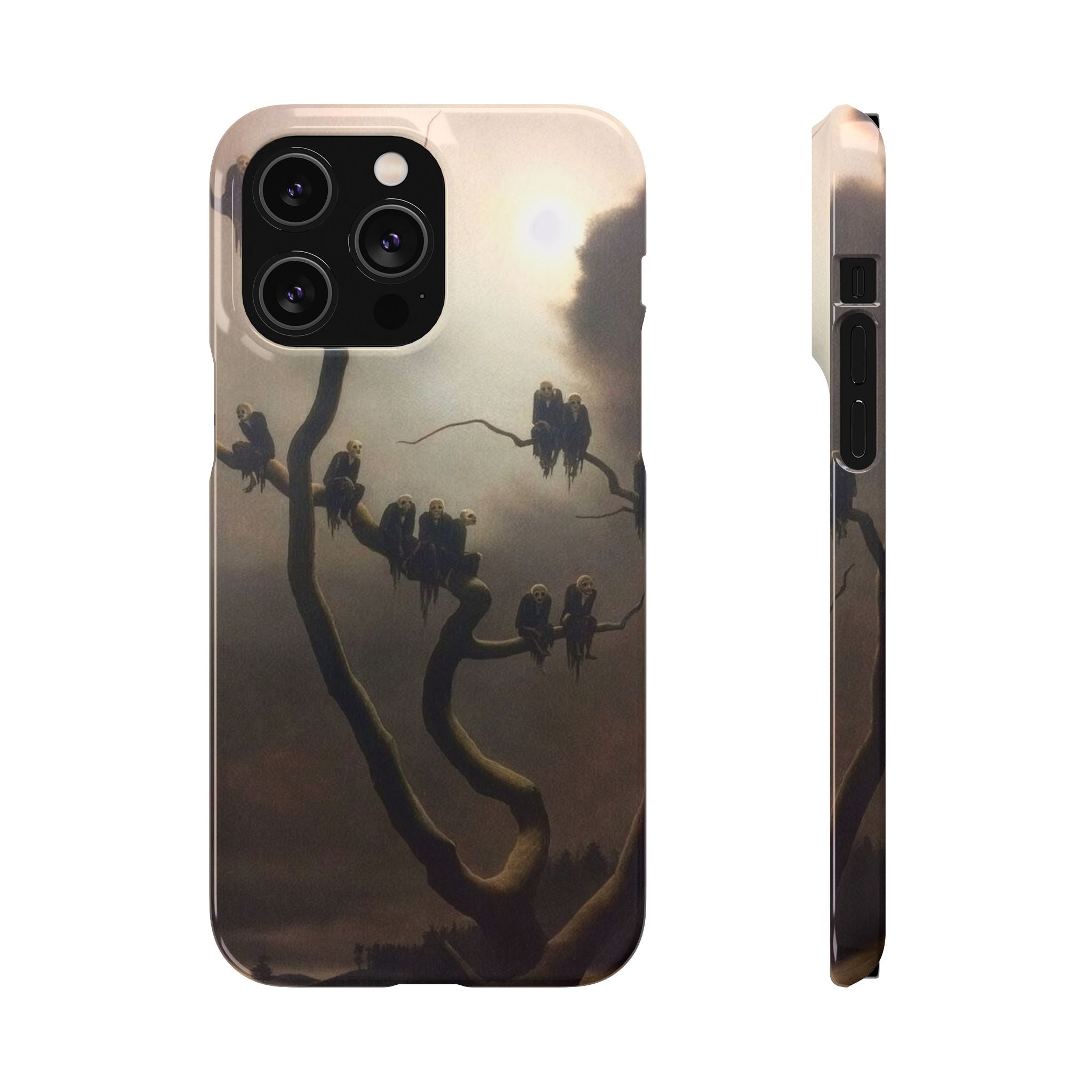 Ghosts on a Tree by Franz Sedlacek - iPhone Slim Case