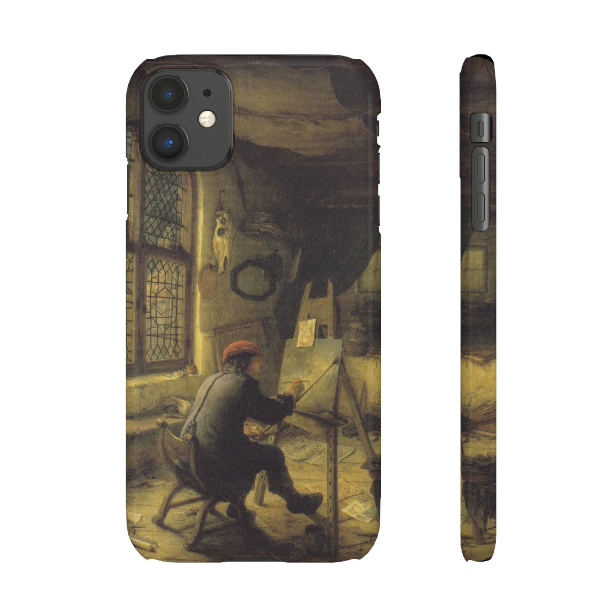 The Painter in His Workshop by Adriaen van Ostade - iPhone Slim Case