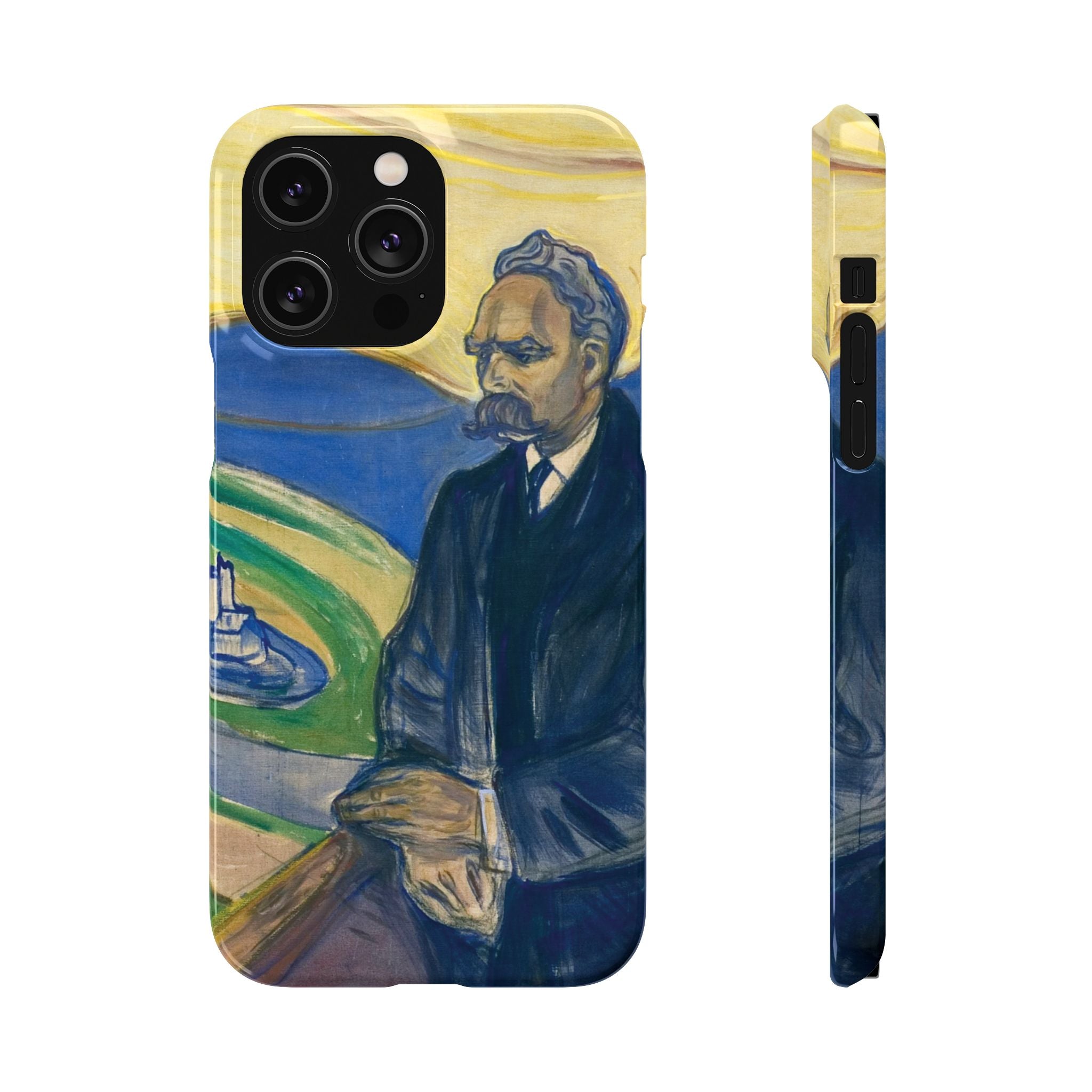 Portrait of Friedrich Nietzsche by Edvard Munch - iPhone Slim Case