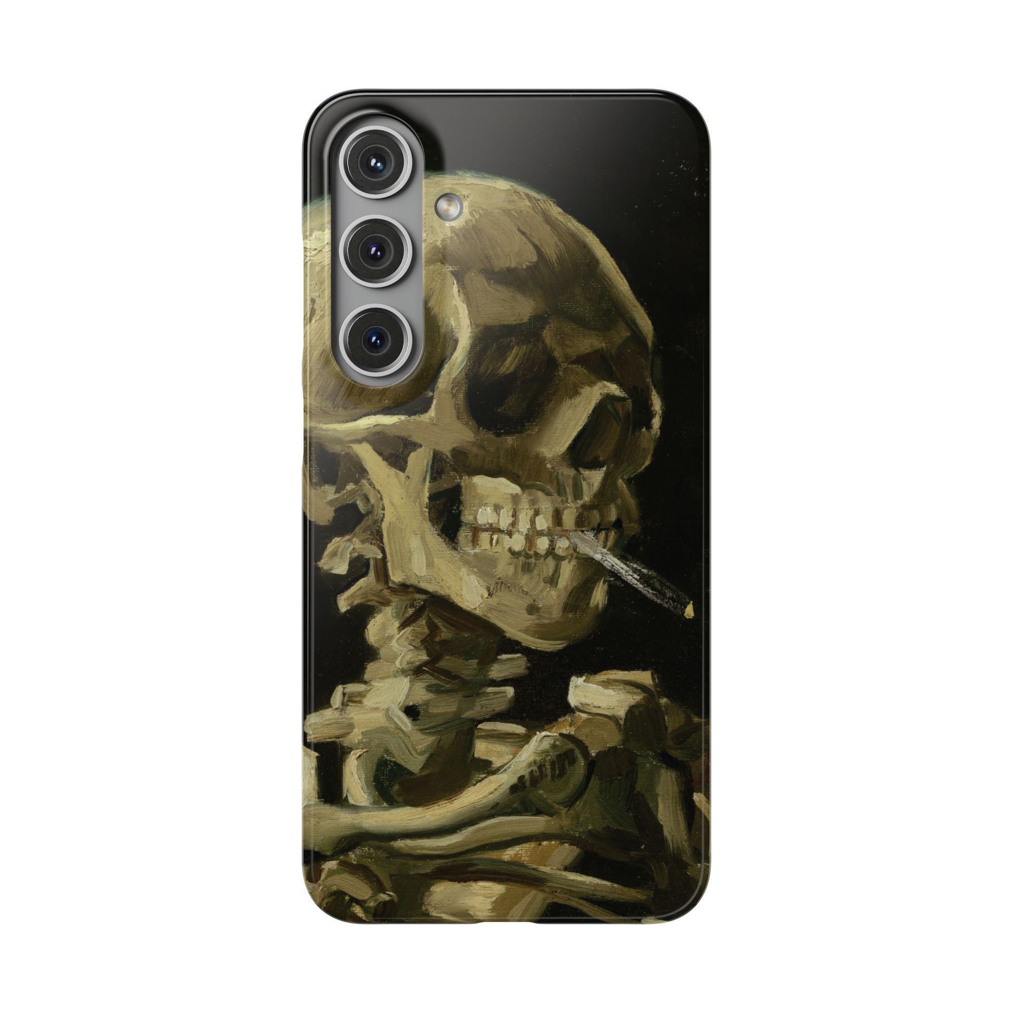 Skeleton with Cigarette by Van Gogh - Samsung Slim Case
