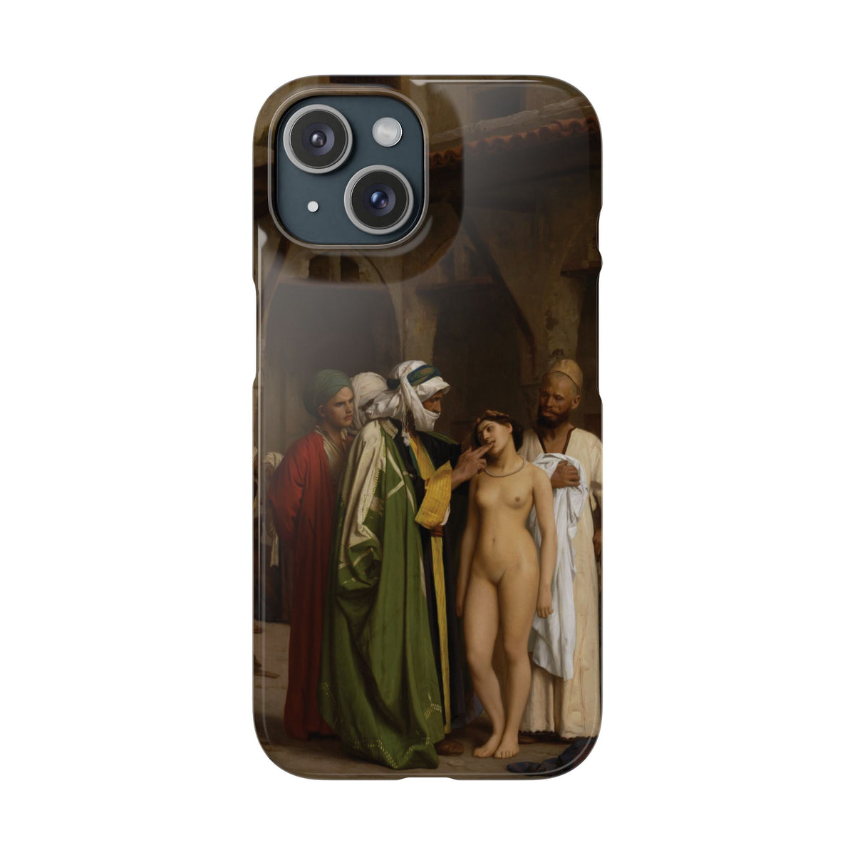 Le Marche d'esclaves by Jean-Leon Gerome - iPhone Slim Case