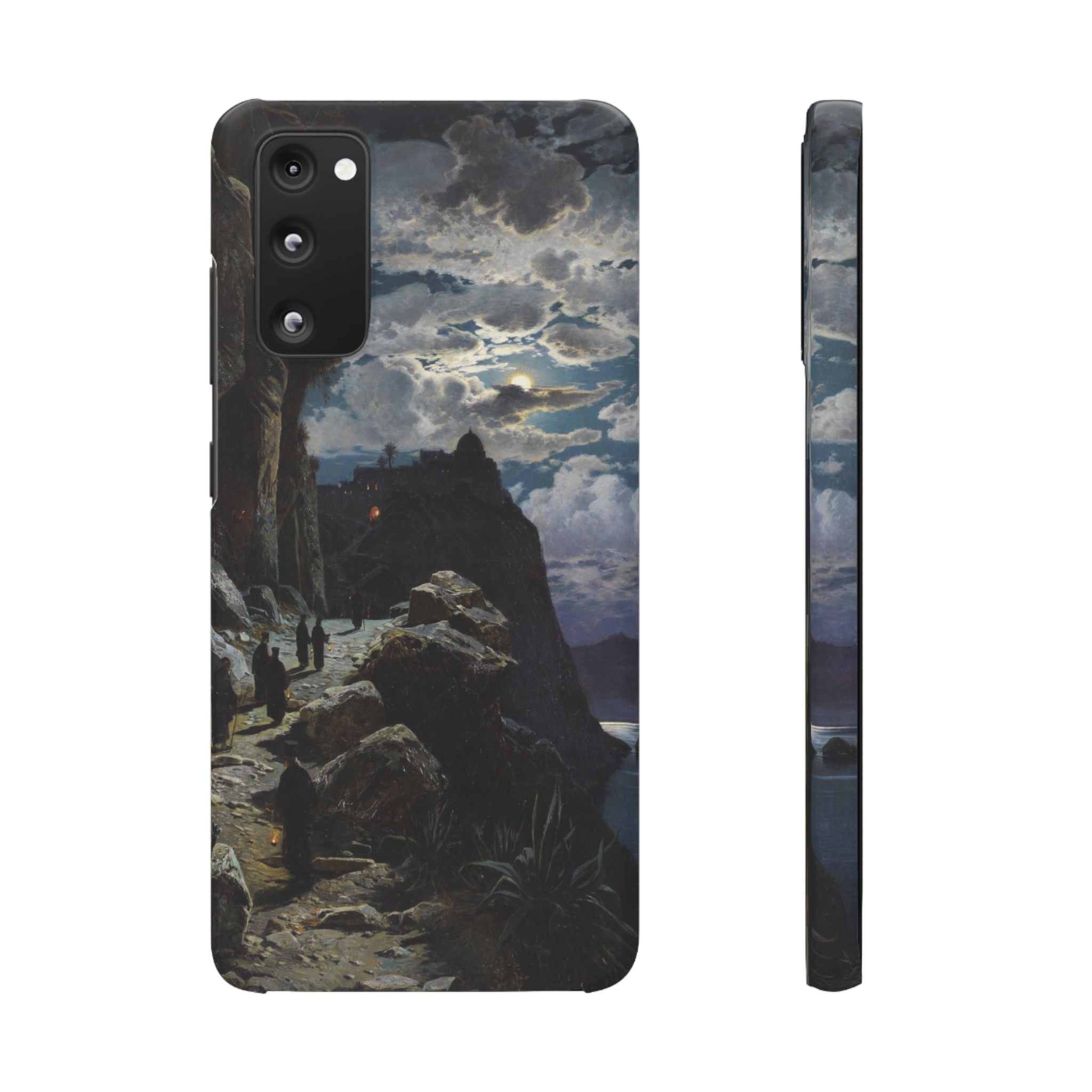 Procession of Monks on Mount Athos by Hermann Corrodi - Samsung Slim Case
