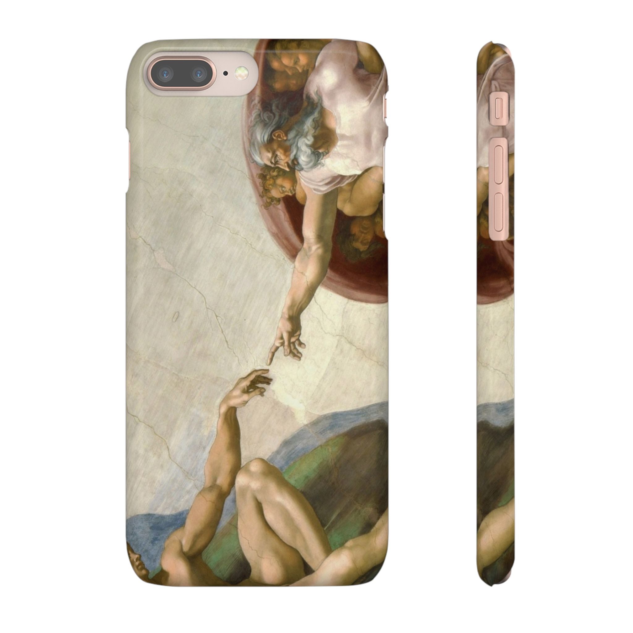 Creation of Adam by Michelangelo - iPhone Slim Case
