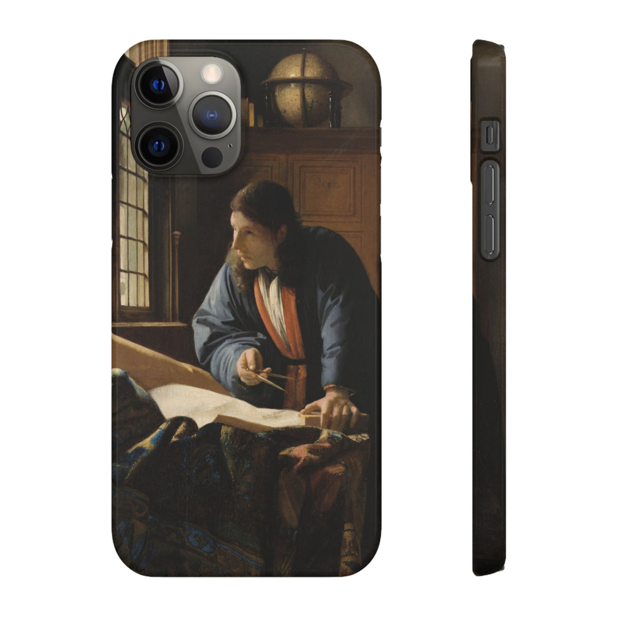The Geographer by Johannes Vermeer - iPhone Slim Case