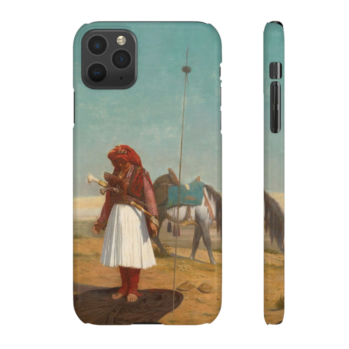 Prayer in the Desert by Jean-Leon Gerome - iPhone Slim Case