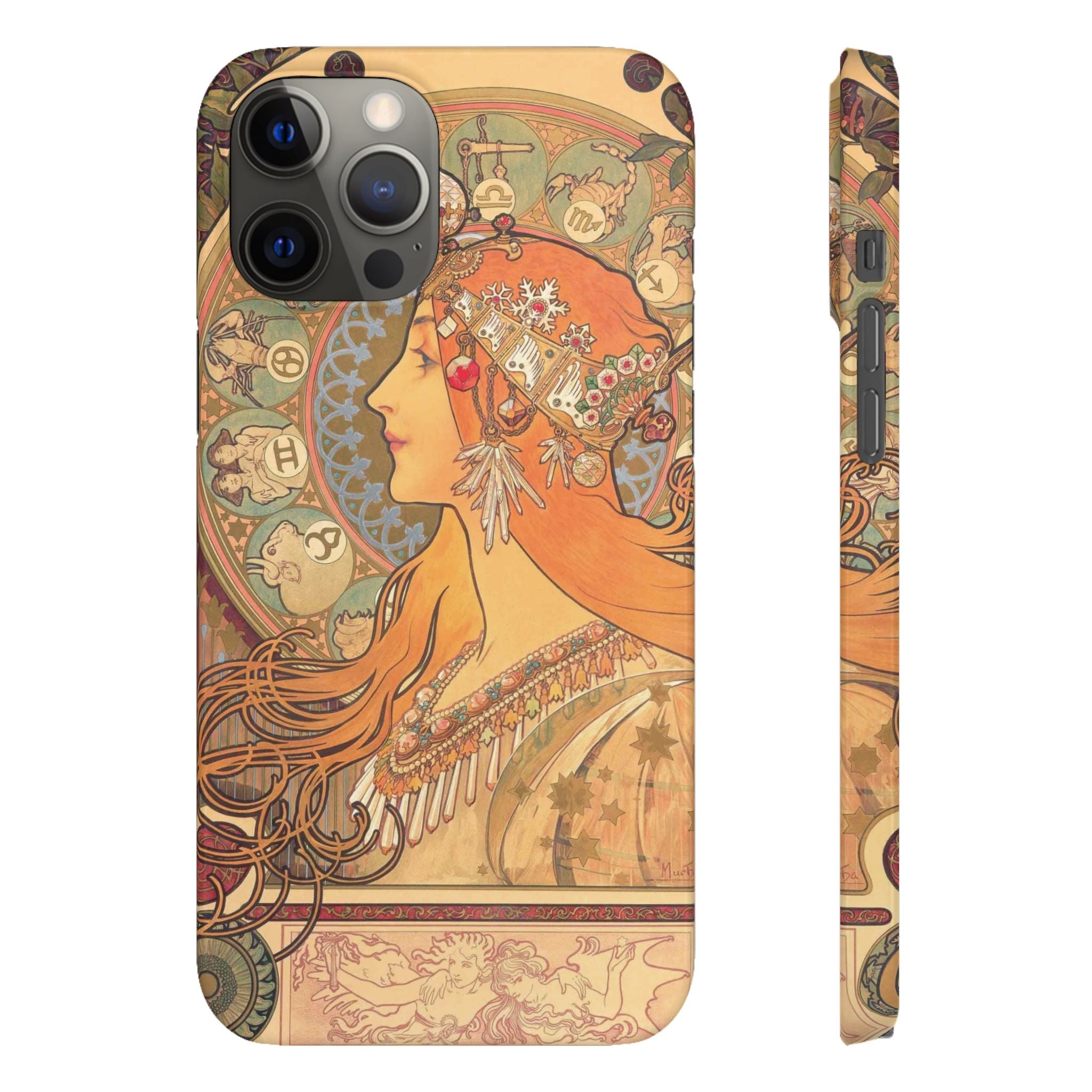 Zodiac by Alphonse Mucha - iPhone Slim Case