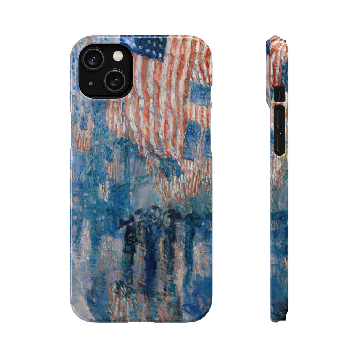 The Avenue in the Rain by Childe Hassam - iPhone Slim Case