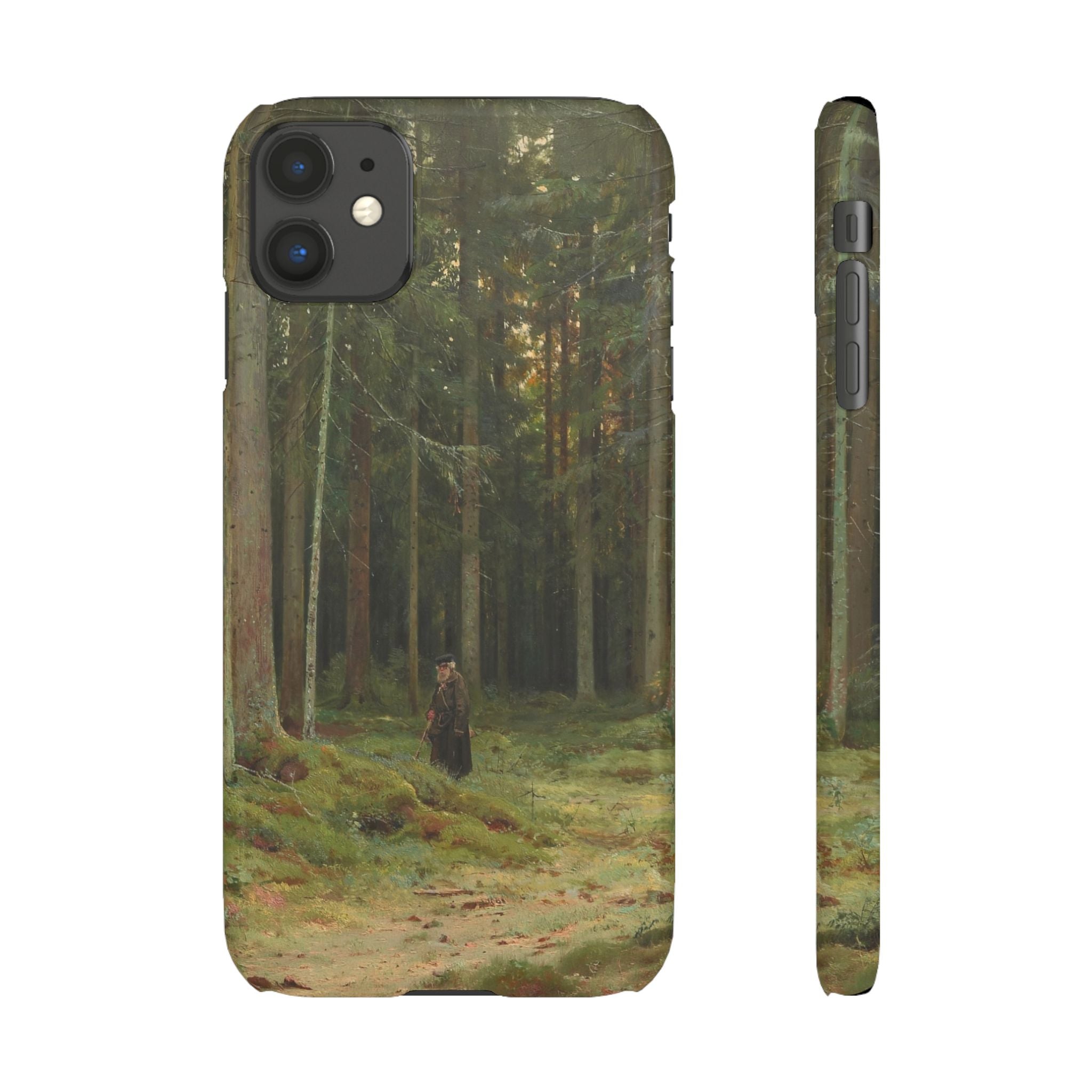 In the Forest of Countess Mordvinova Petergof by Ivan Ivanovich Shishkin - iPhone Slim Case