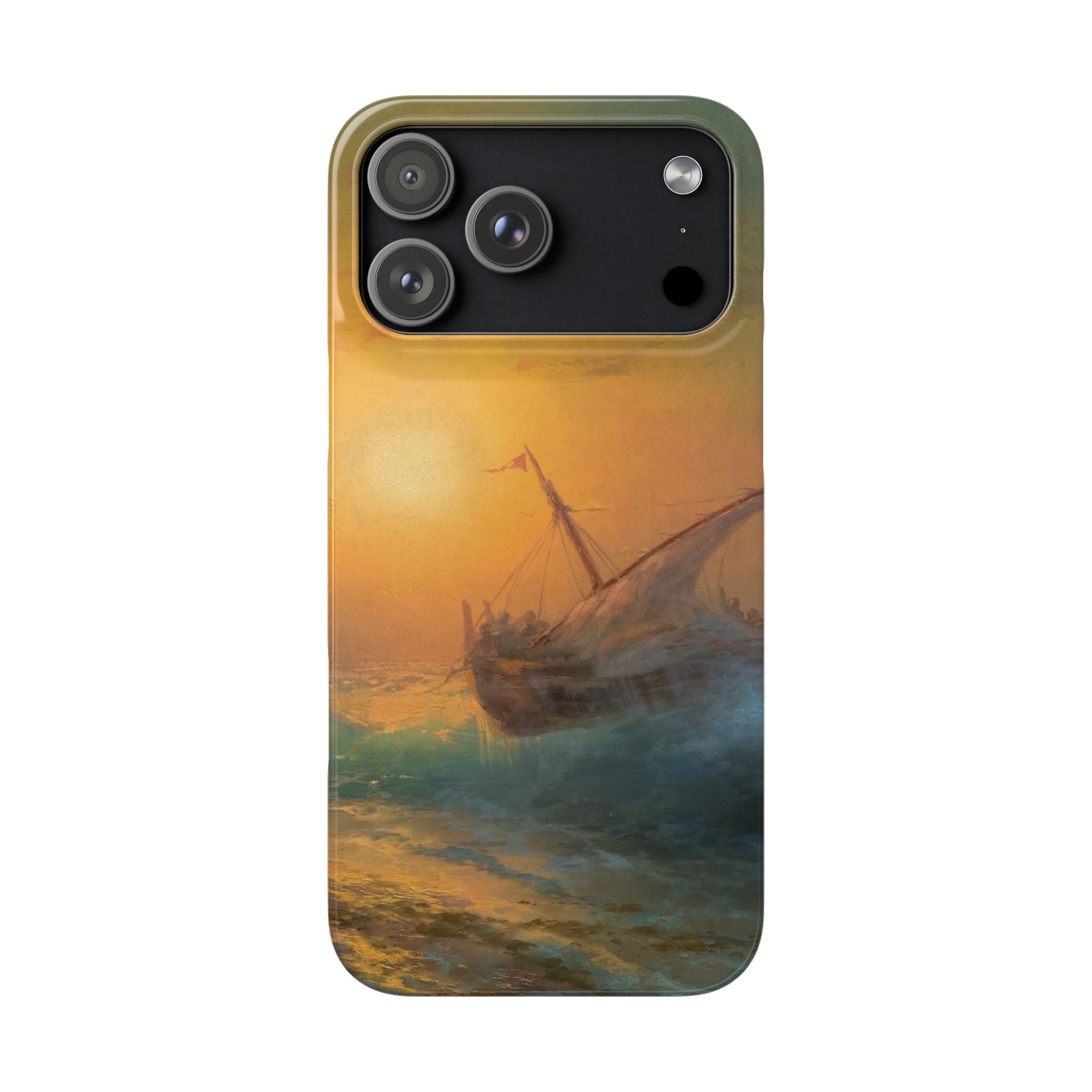 Stormy Sea at Sunset by Ivan Aivazovsky - iPhone Slim Case