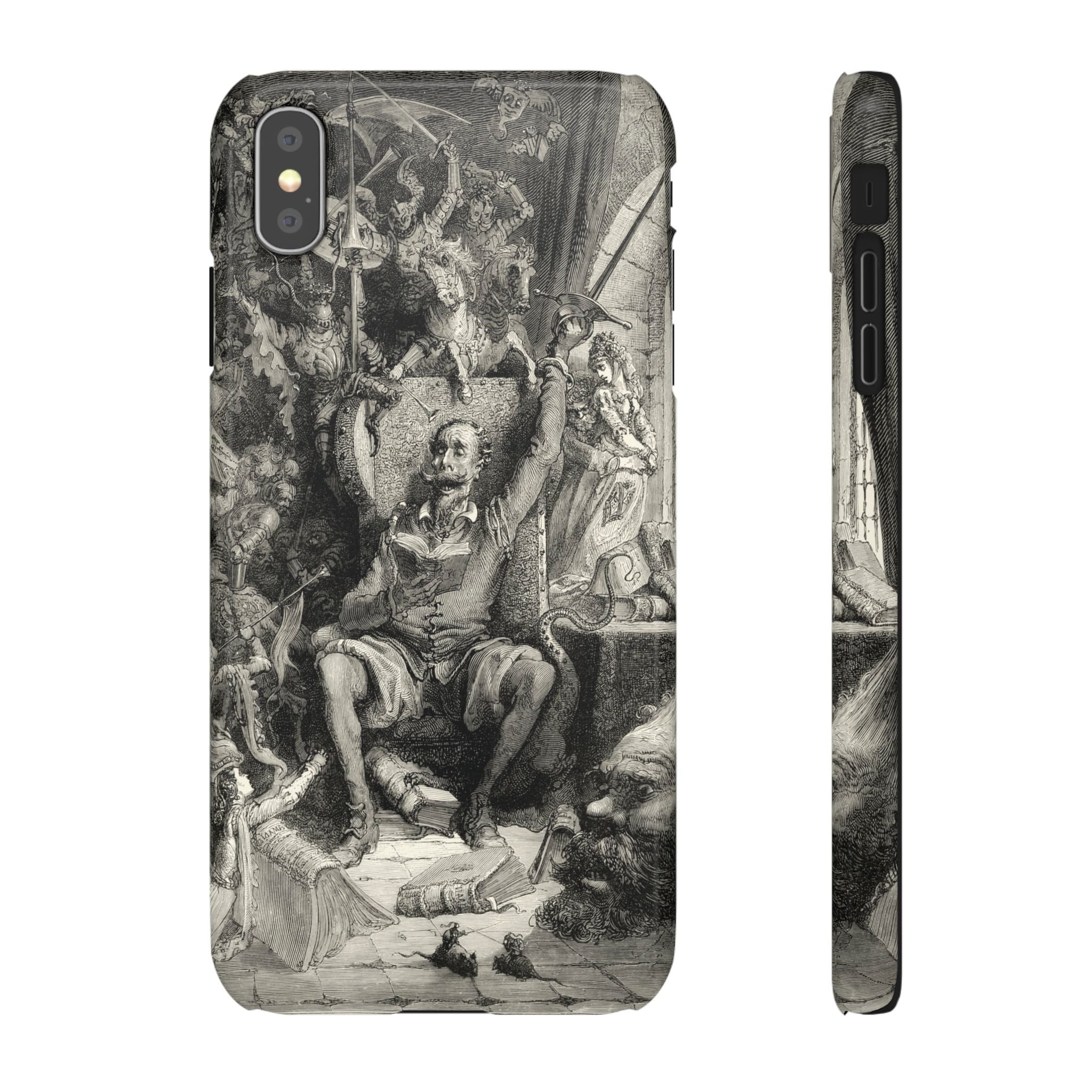 Don Quixote and His Visions by Gustave Doré - iPhone Slim Case