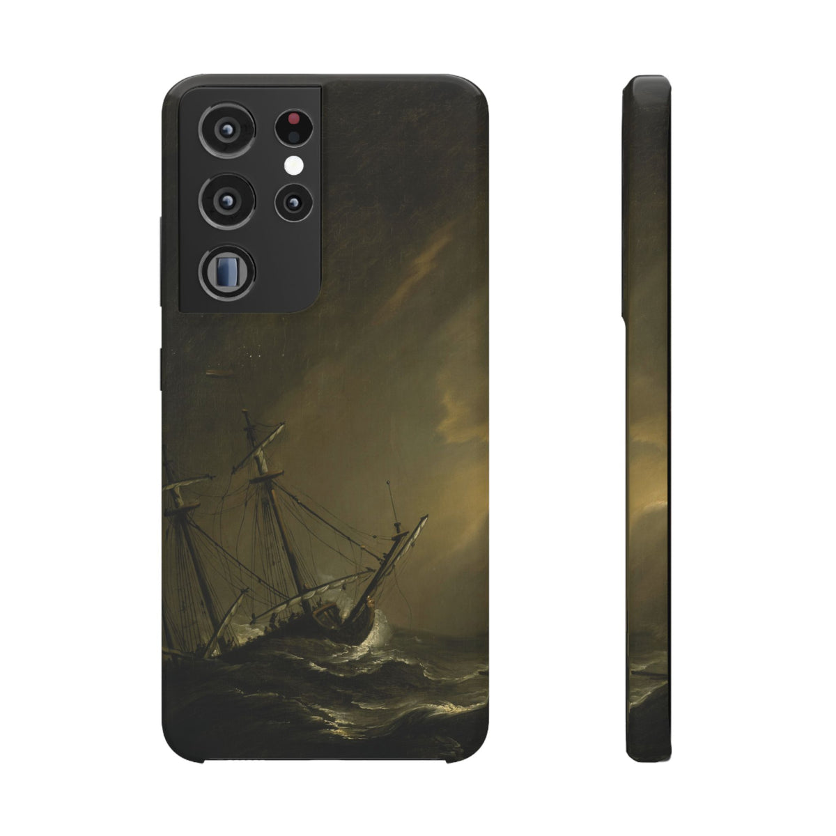 A Small Dutch Ship Riding out a Storm by Willem van de Velde - Samsung Slim Case