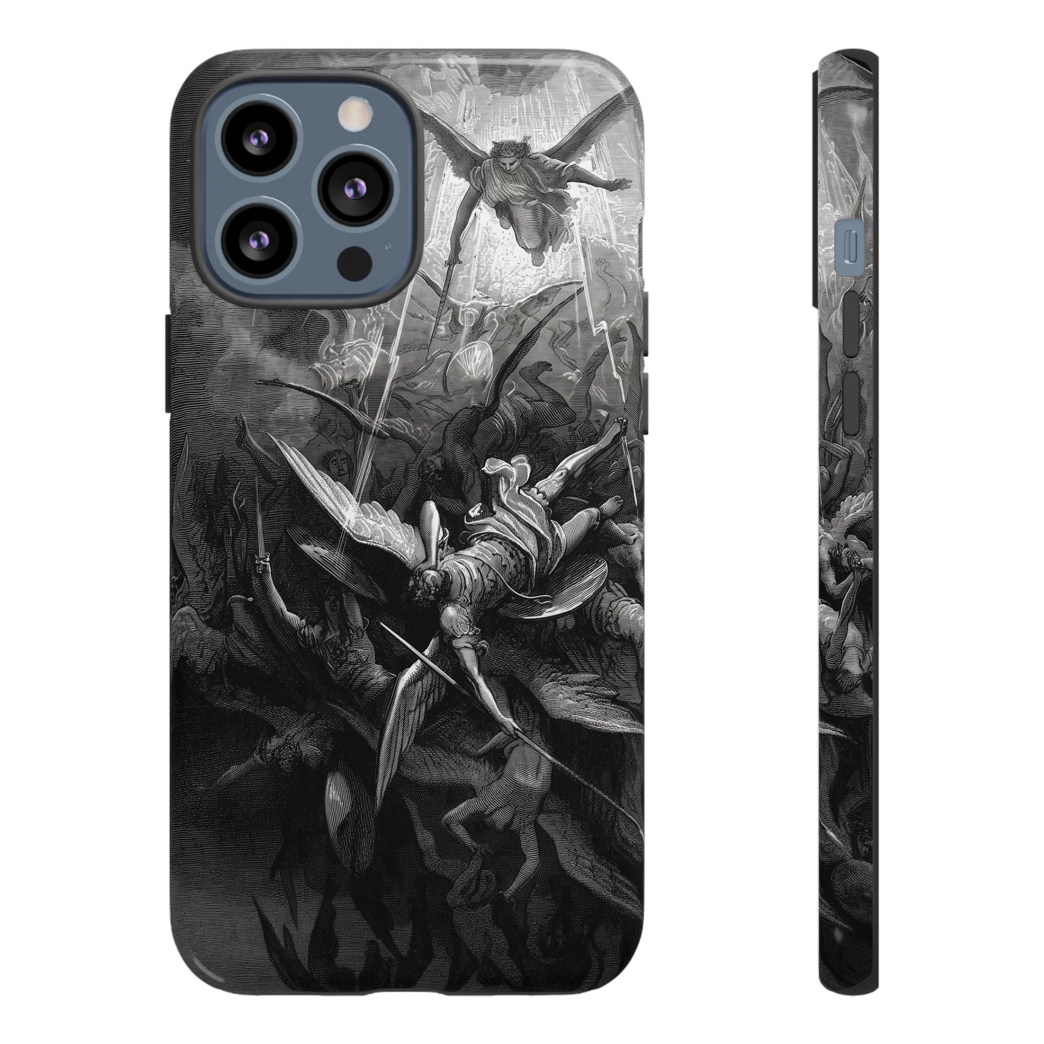 Paradise Lost | The Battle in Heaven by Gustave Doré - iPhone Tough Case