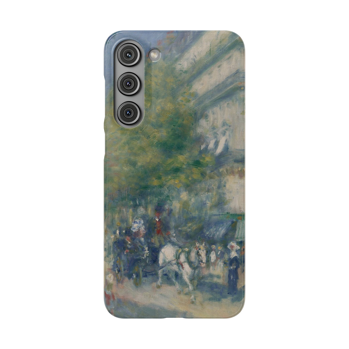 The Grands Boulevards by Pierre Auguste Renoir - Samsung Slim Case