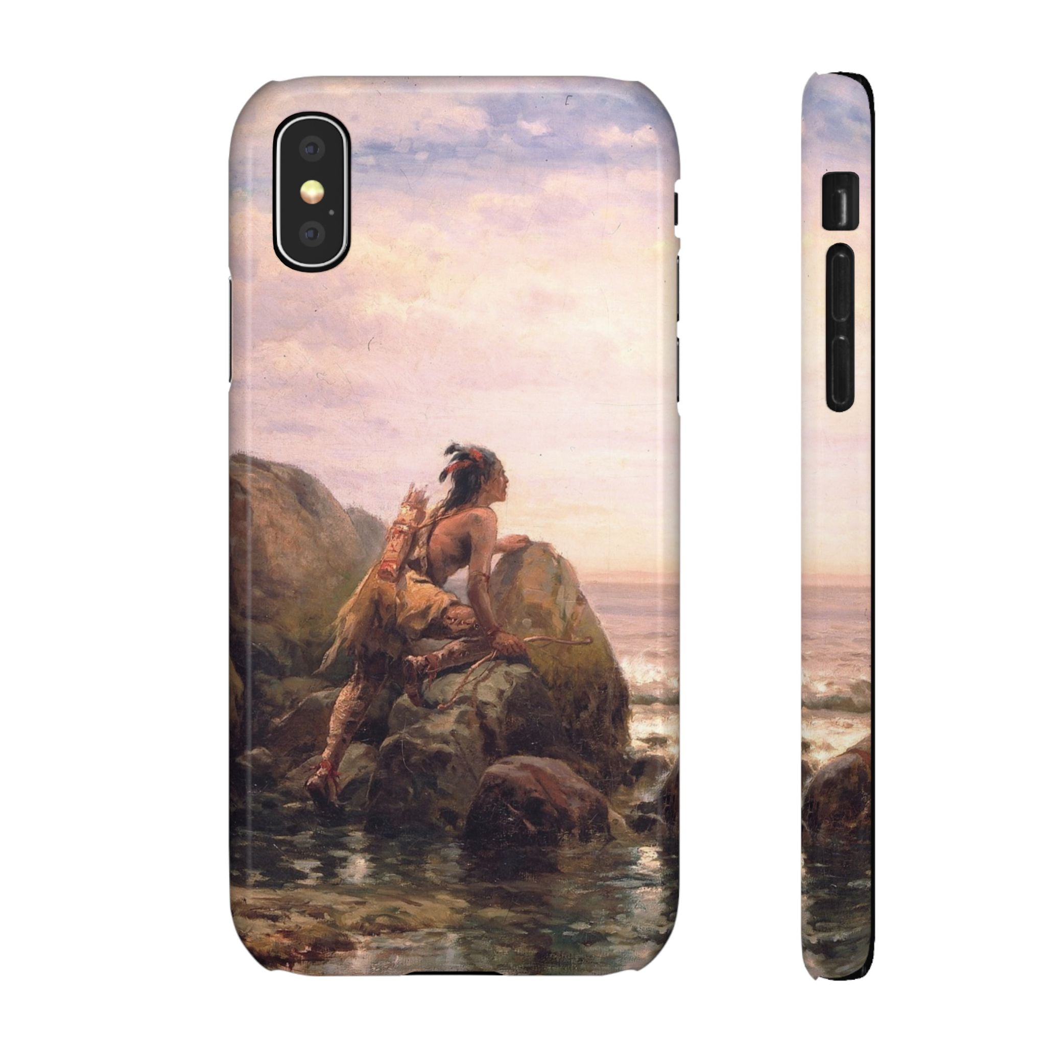 Henrik Hudson entering New York Harbor by Edward Moran - iPhone Slim Case