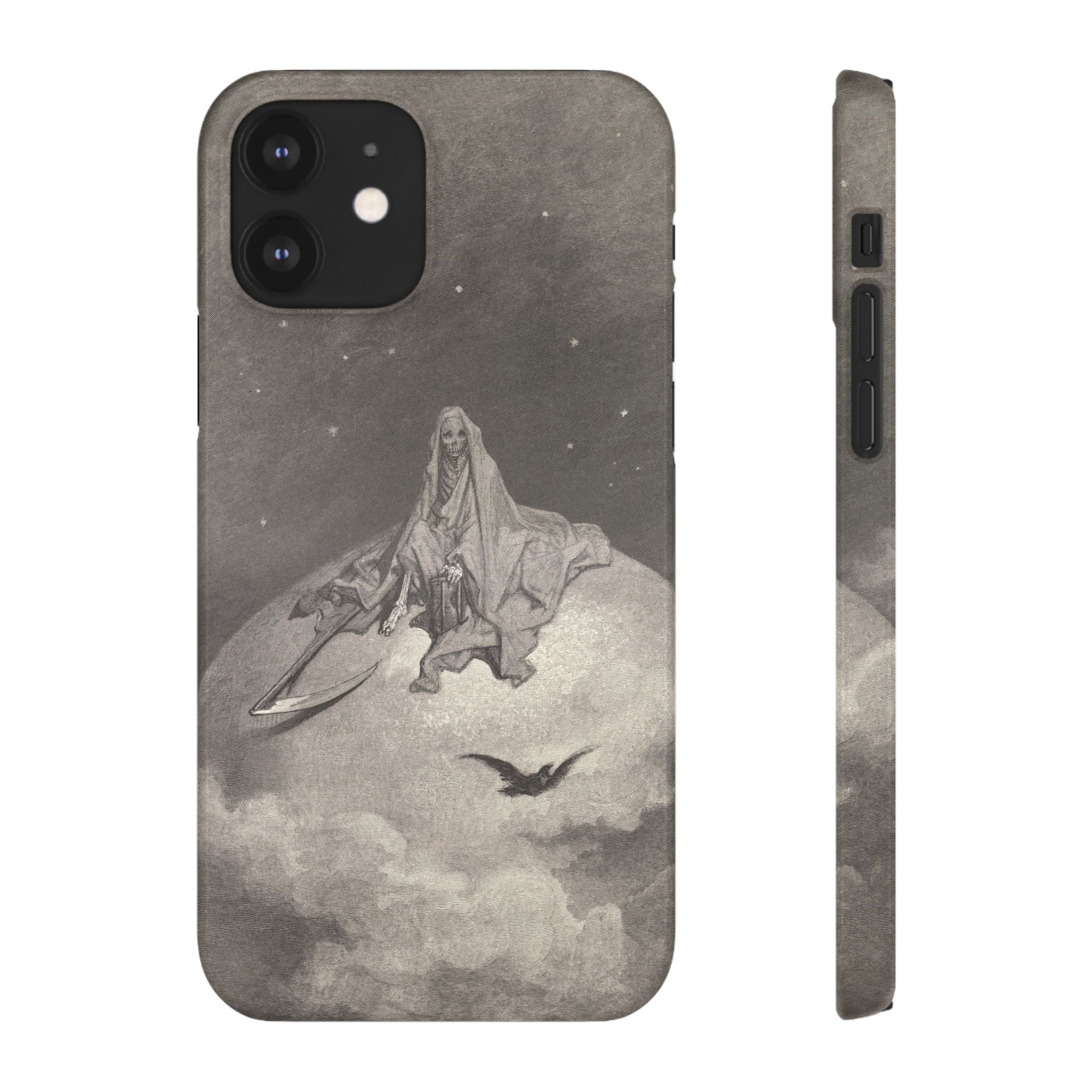 Doubting, dreaming dreams no mortal ever dared to dream before by Gustave Doré - iPhone Slim Case