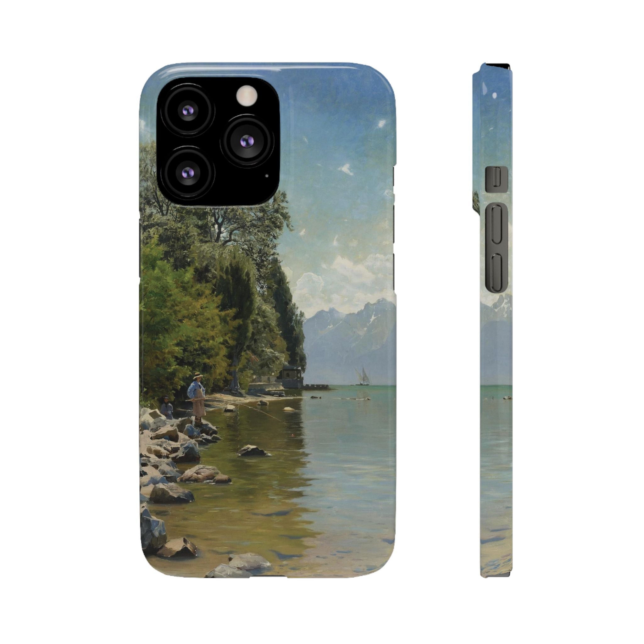 Lac Leman by Peder Mork Monsted - iPhone Slim Case