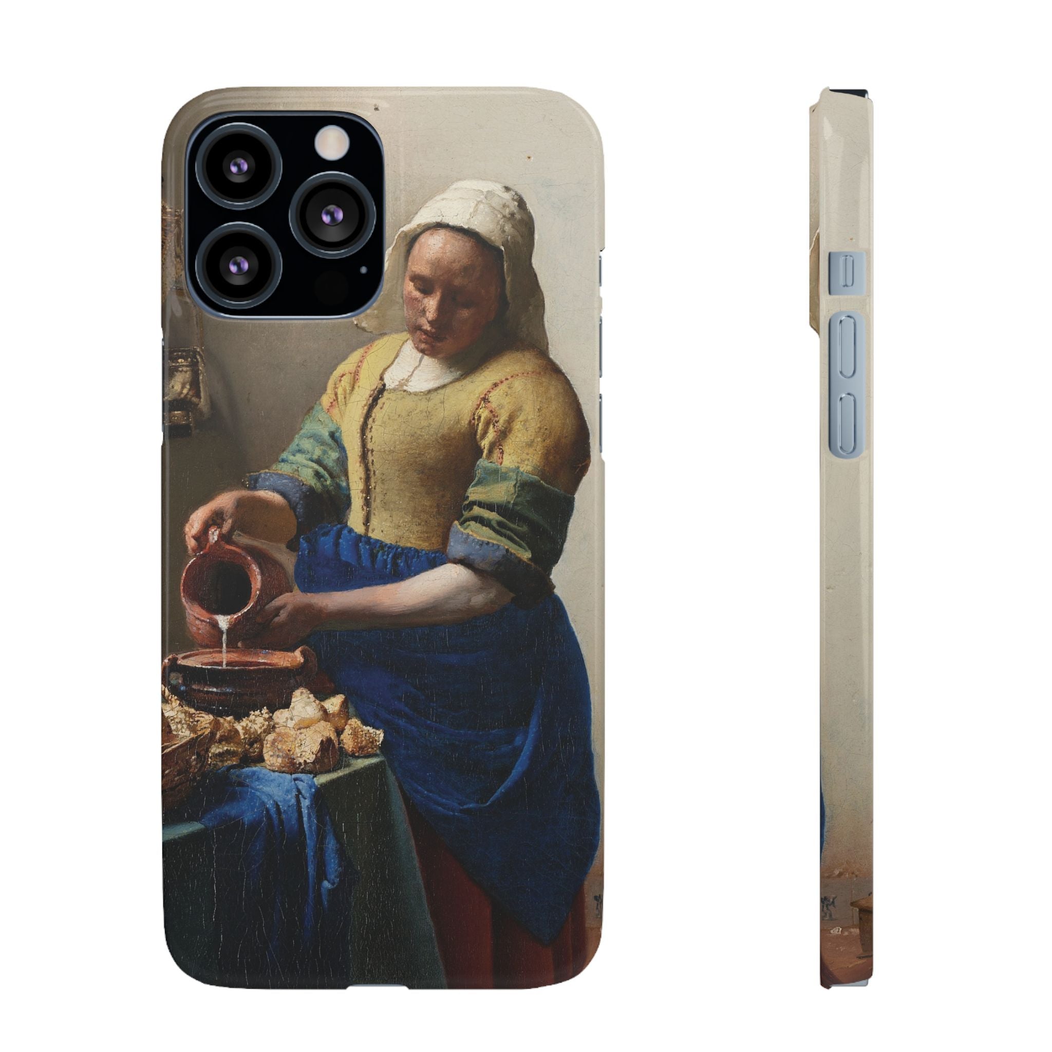 The Milkmaid by Johannes Vermeer - iPhone Slim Case
