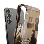 In front of the mirror by Ivan Ivanovich Shishkin - Samsung Slim Case