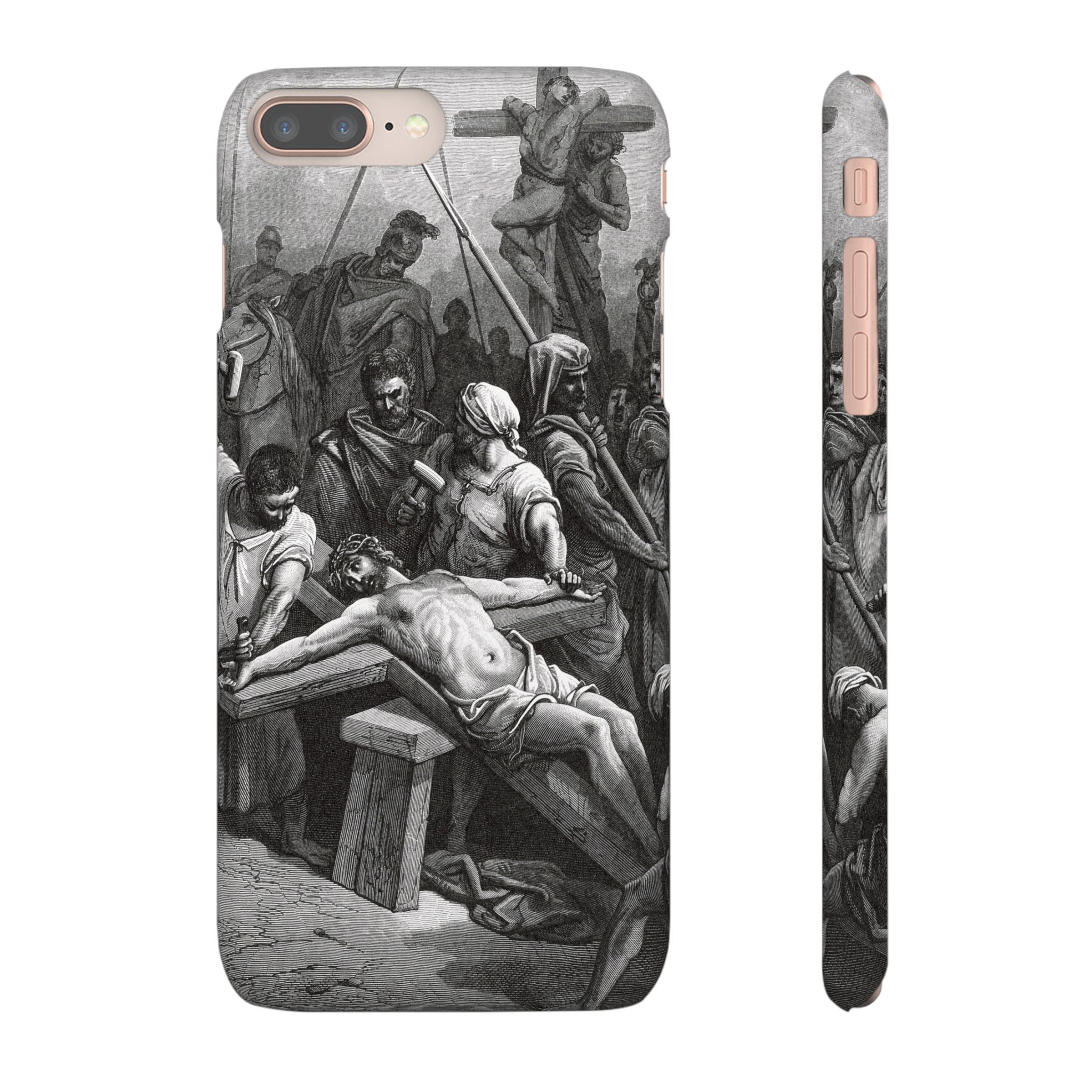 Crucifixion of Jesus by Gustave Doré - iPhone Slim Case