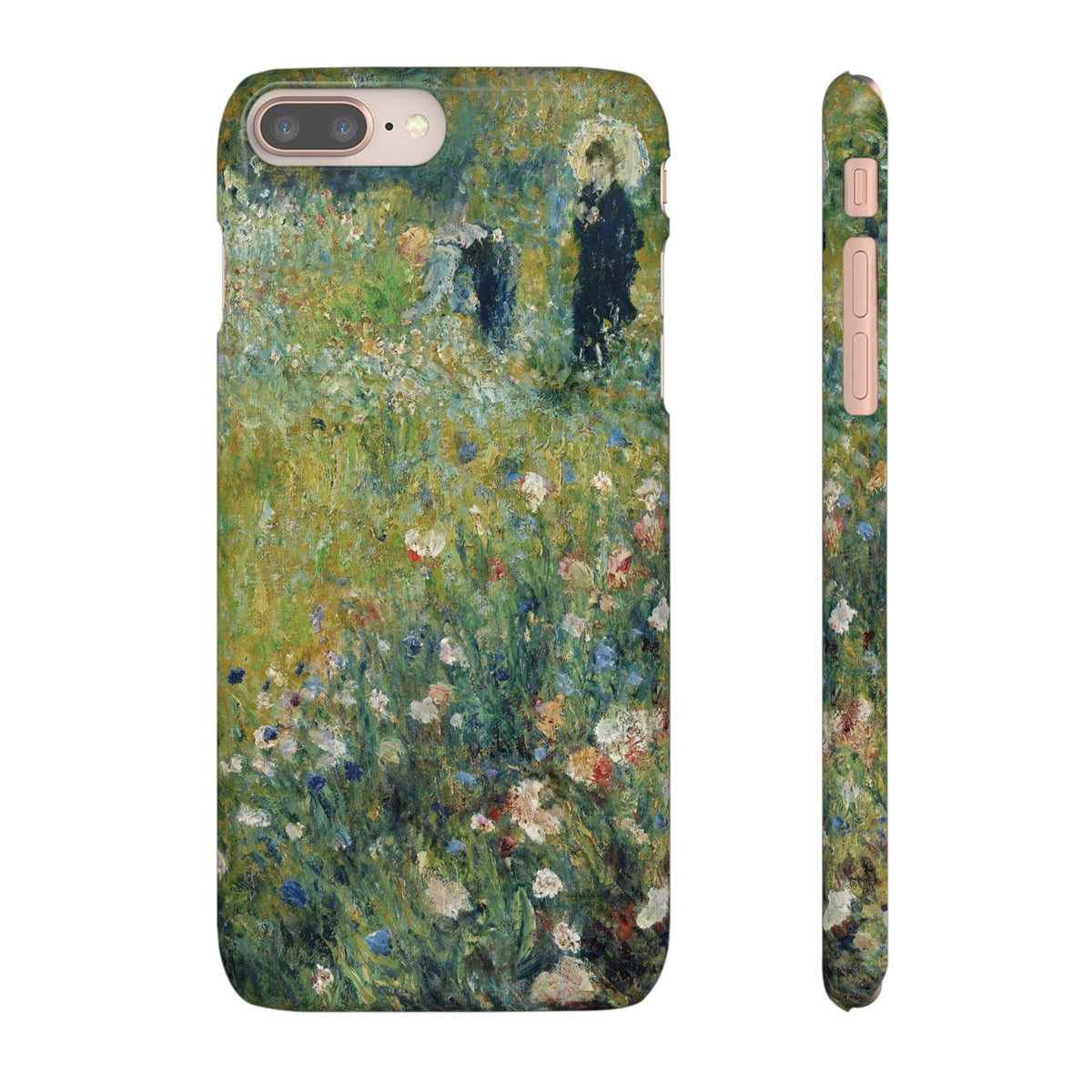 Woman with a Parasol in a Garden by Pierre Auguste Renoir - iPhone Slim Case