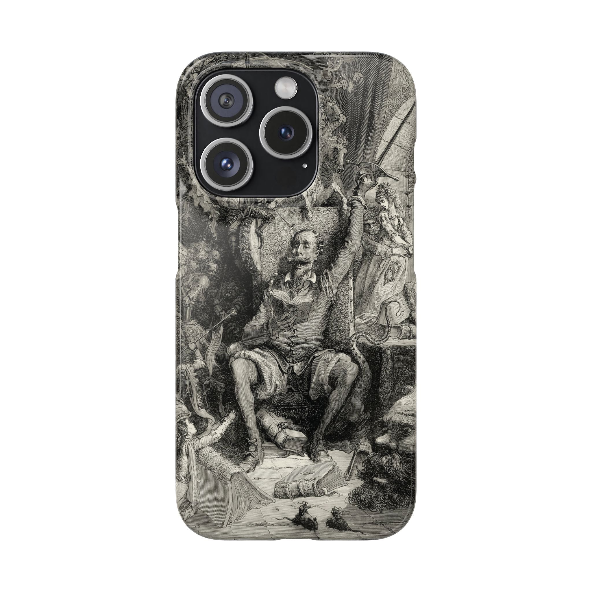 Don Quixote and His Visions by Gustave Doré - iPhone Slim Case