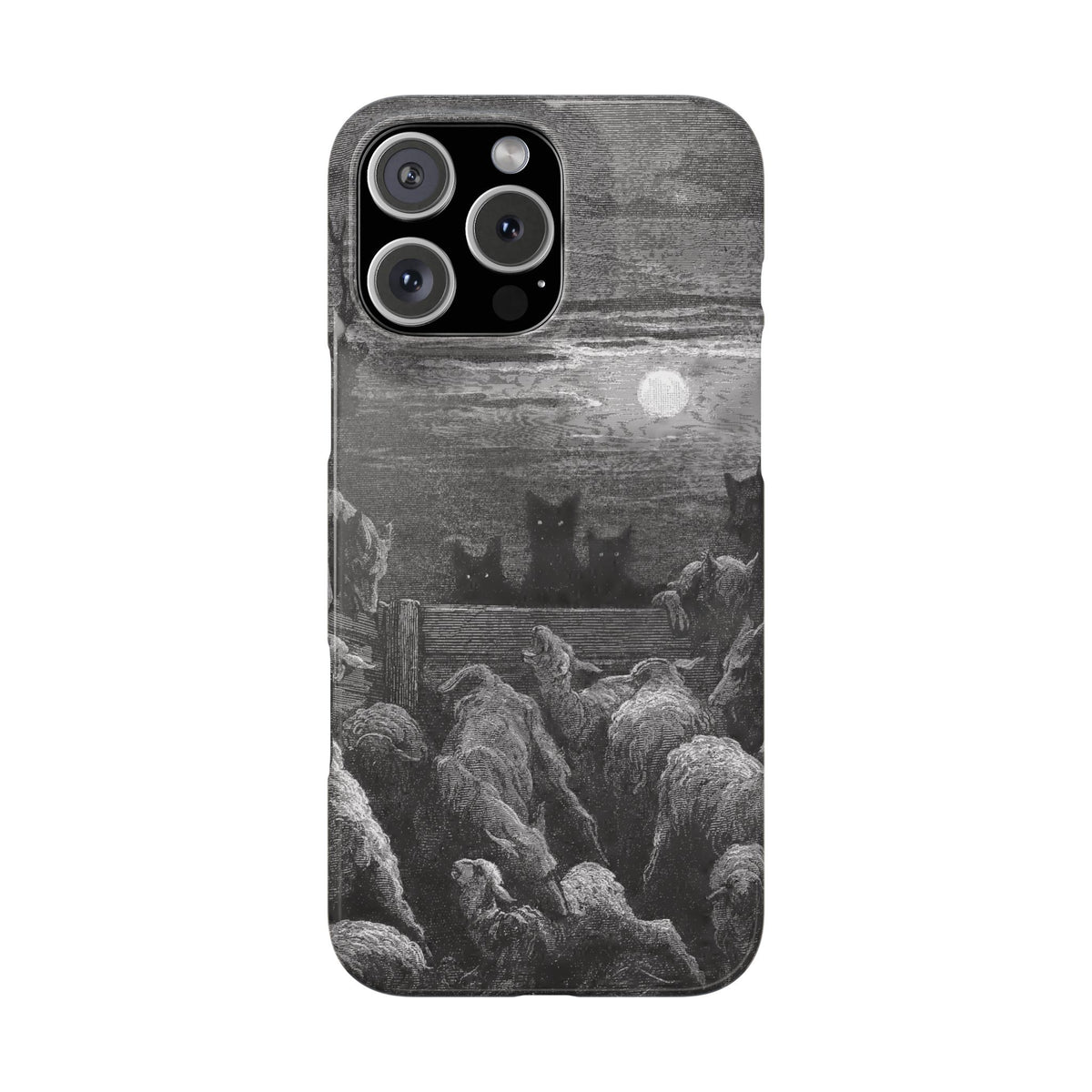 The Wolves and The Sheep by Gustave Dore - iPhone Slim Case