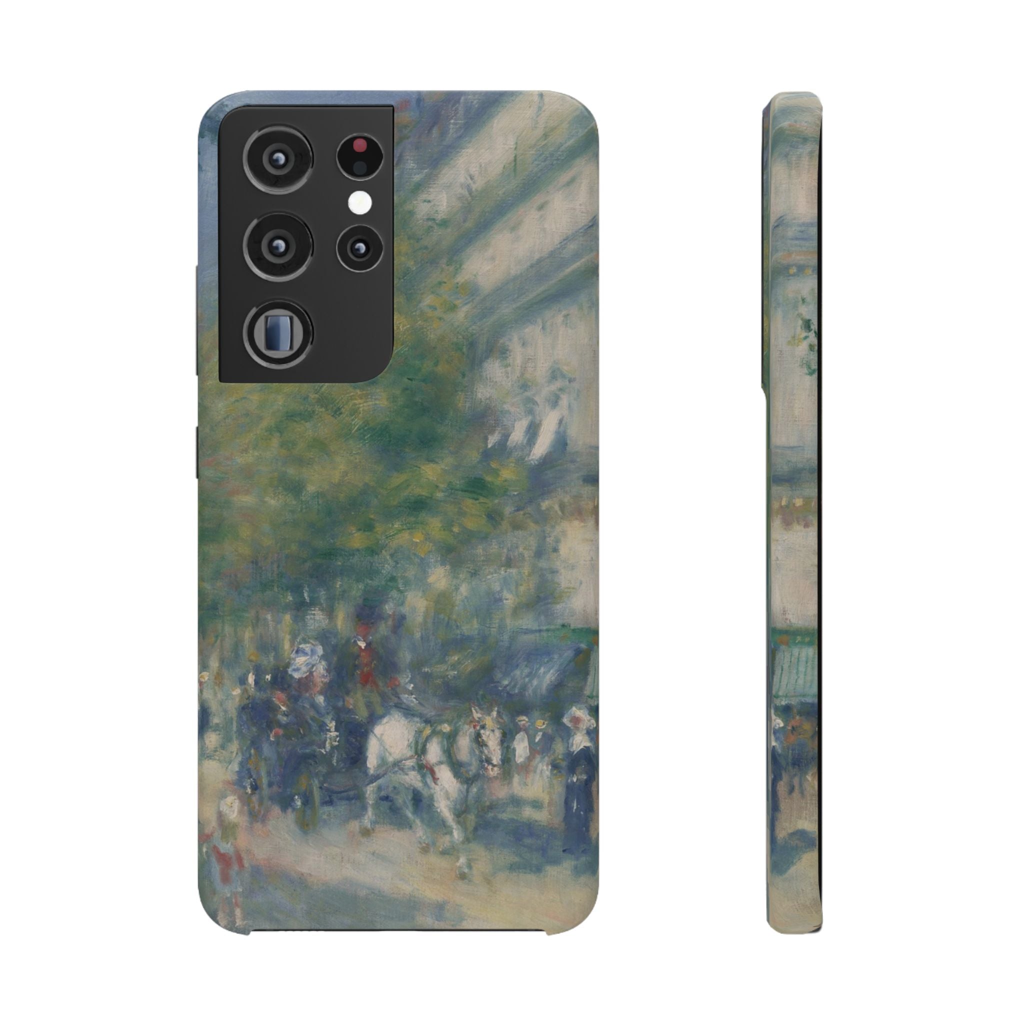 The Grands Boulevards by Pierre Auguste Renoir - Samsung Slim Case