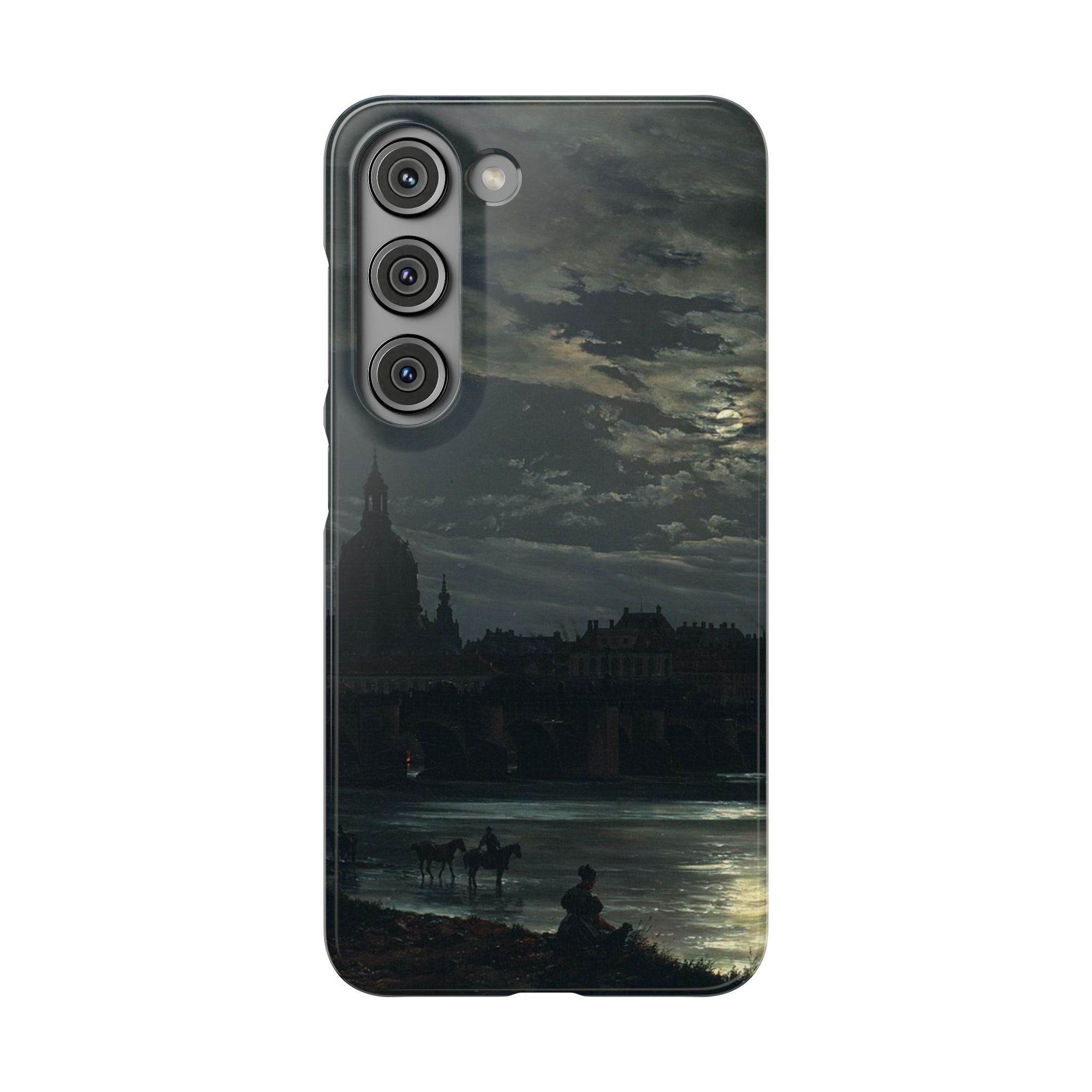 View of Dresden by Moonlight by Johan Dahl - Samsung Slim Case